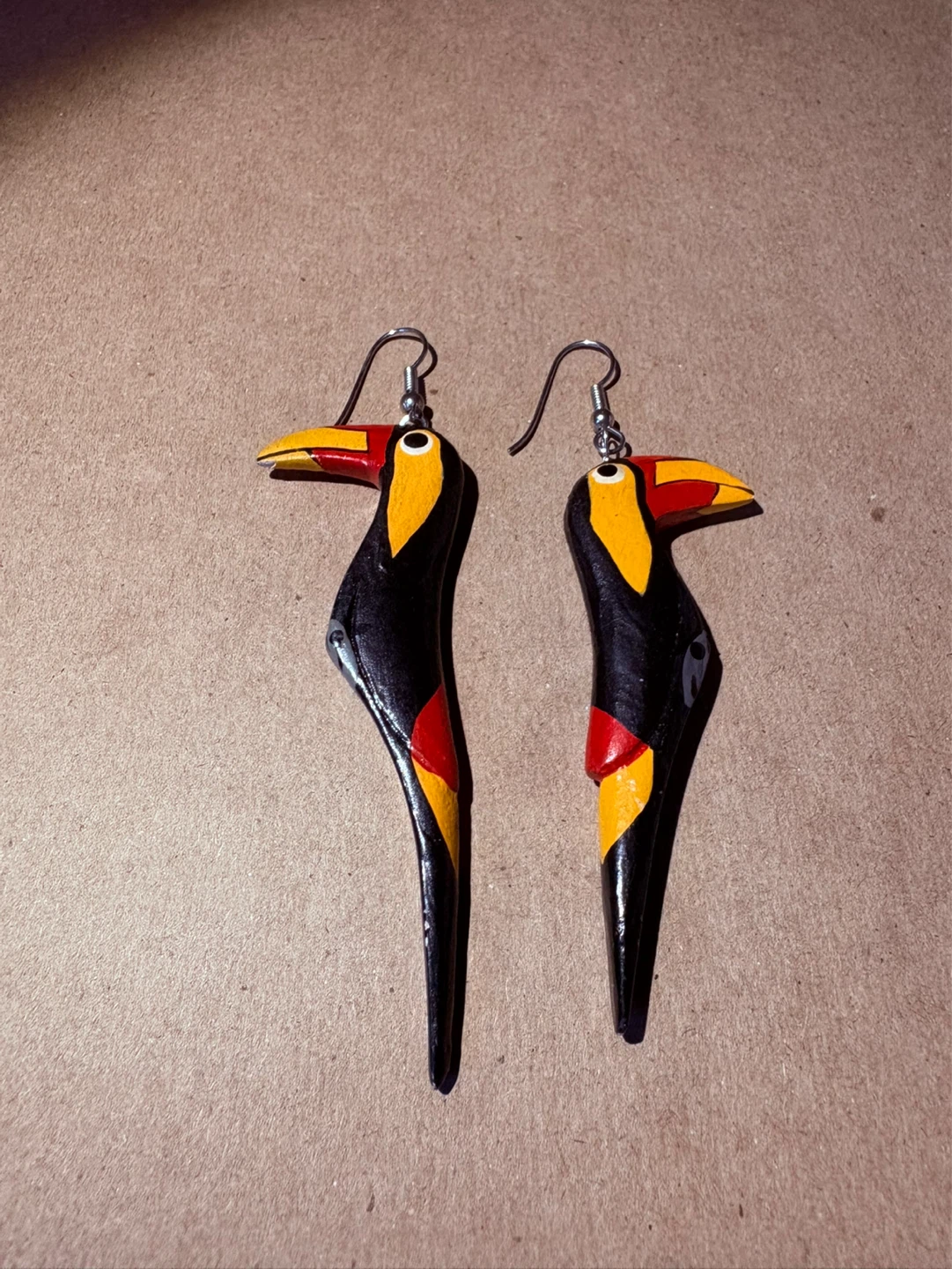Handmade Toucan Earrings