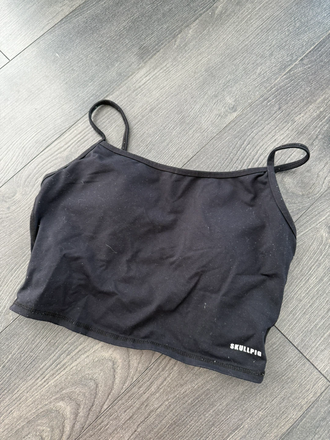 Skullpig Black Sports Bra Tank Top
