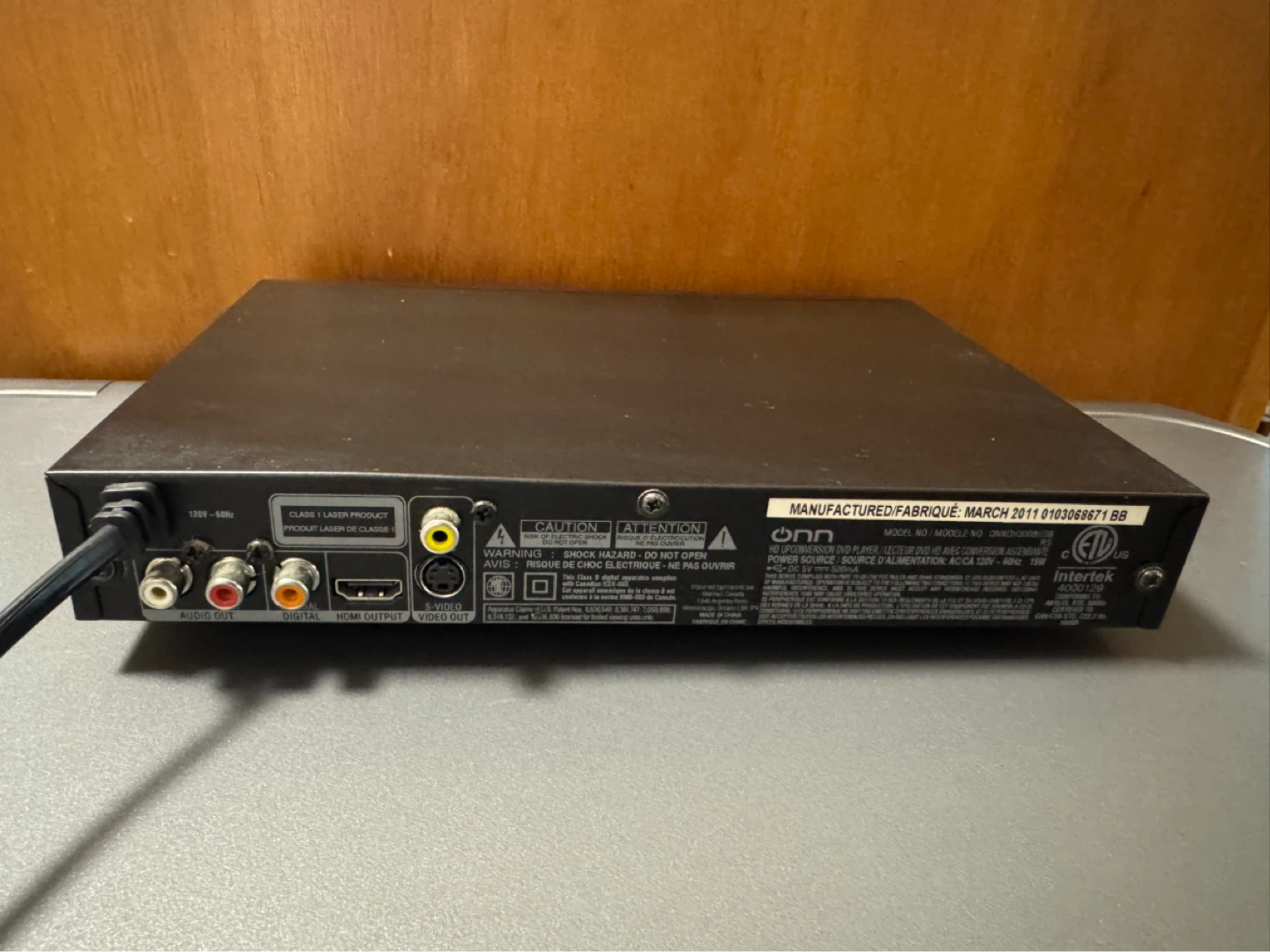 ONN HD Upconversion DVD Player - photo 2