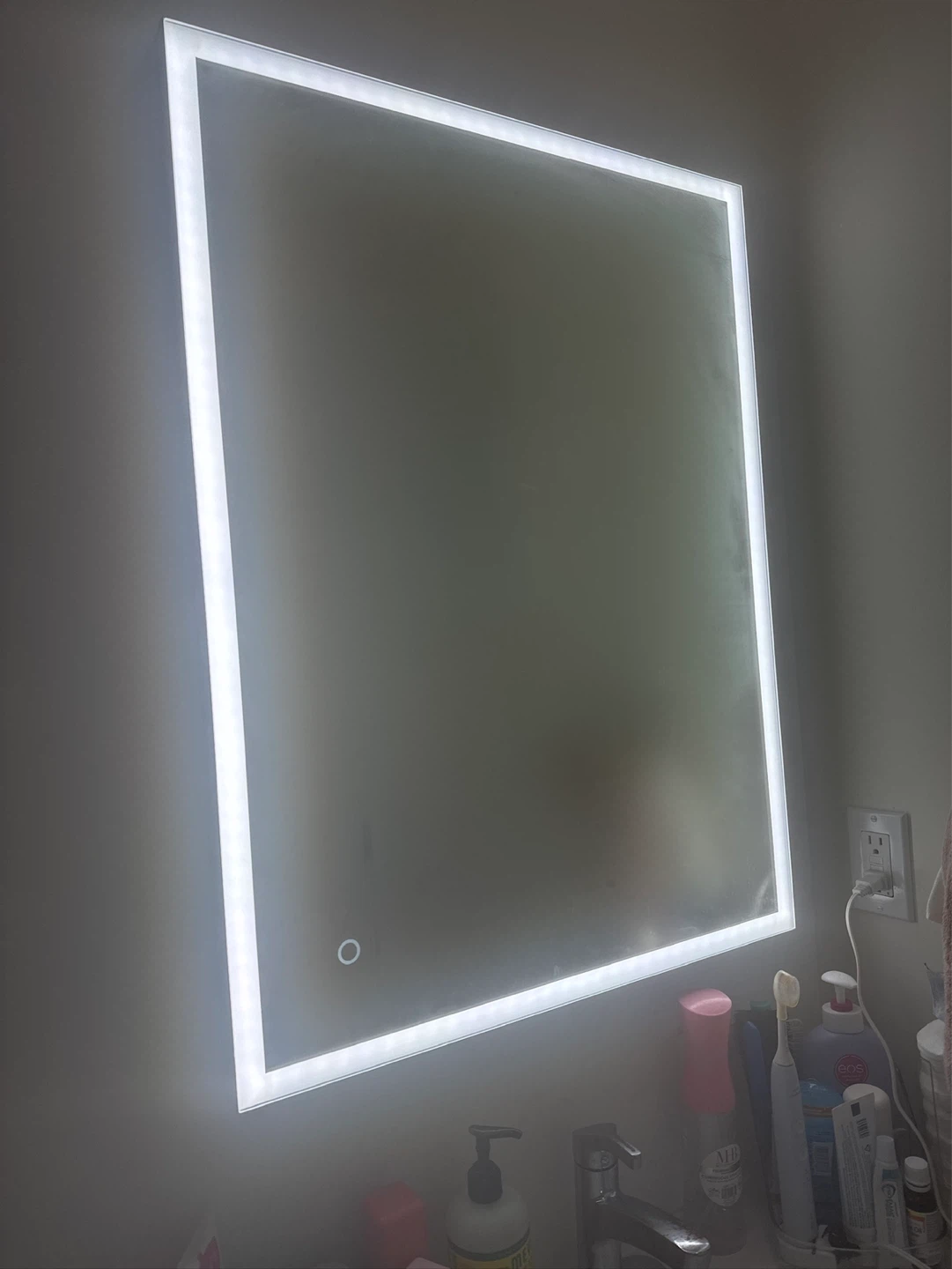 Square LED Bathroom Mirror
