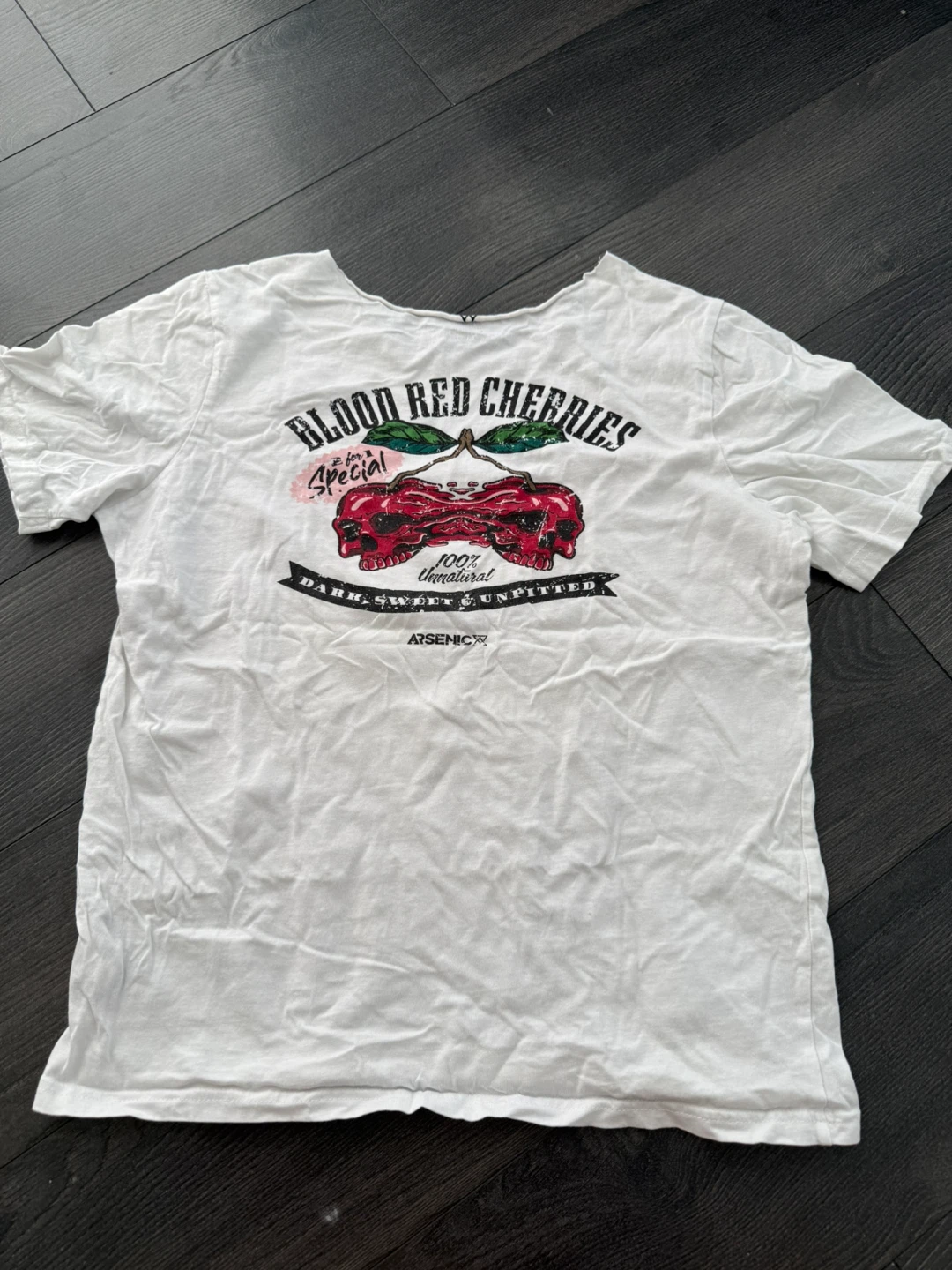 White Blood Red Cherries T-Shirt - photo 2