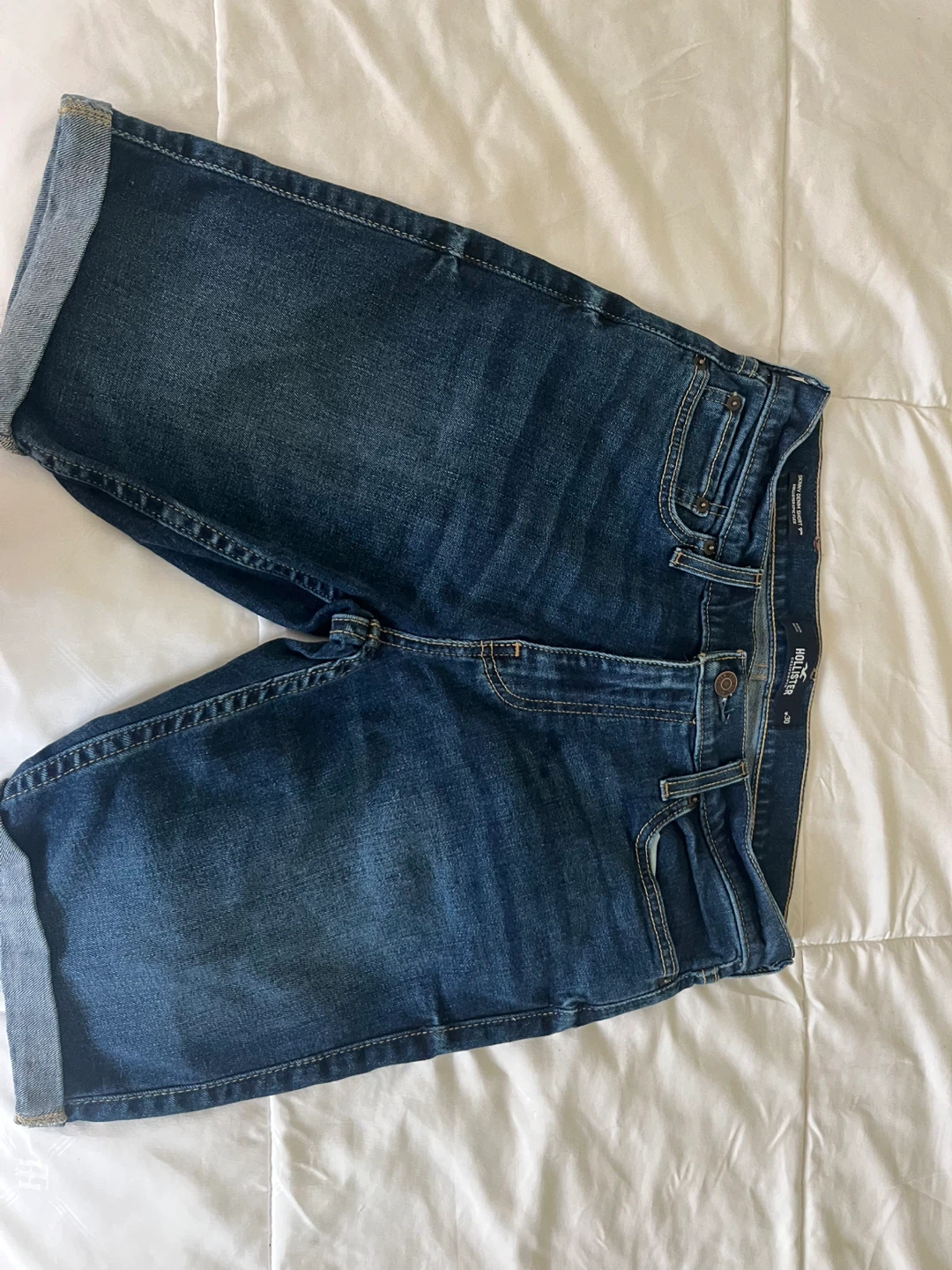 Hollister Women's Blue Denim Jean Shorts Size 28