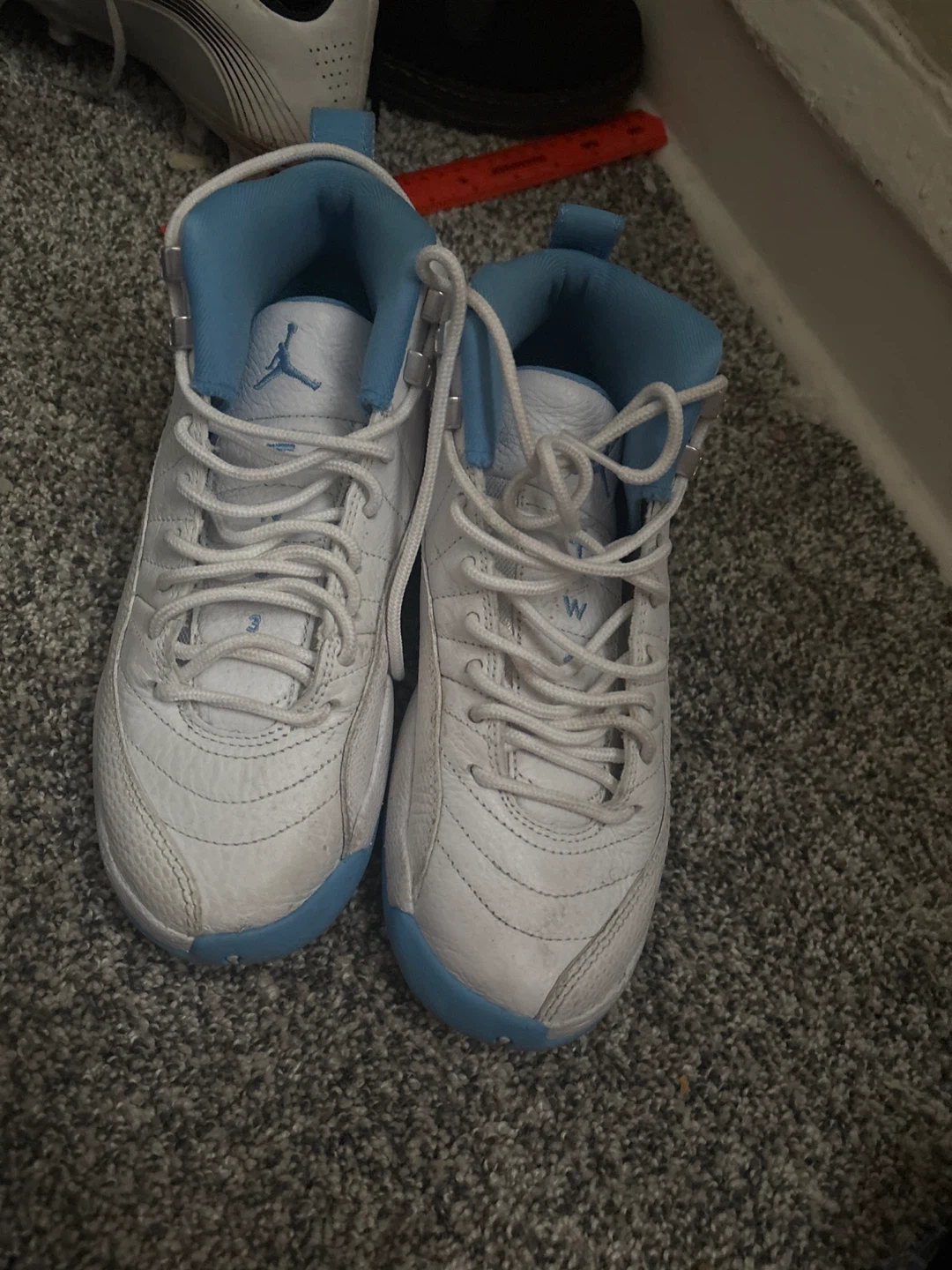 Jordan 12 Retro White Blue TD Toddler Shoes