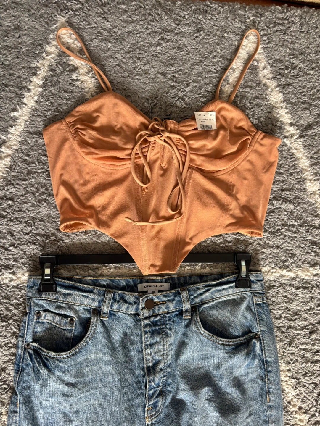 Orange Corset Top and O'Neill Jeans - photo 2