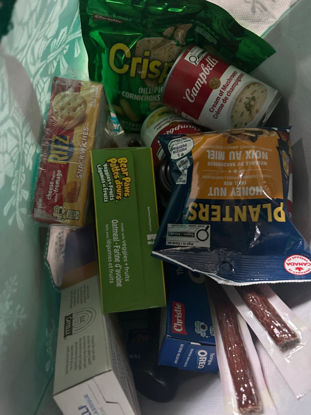 Assorted Snack Bag Contents