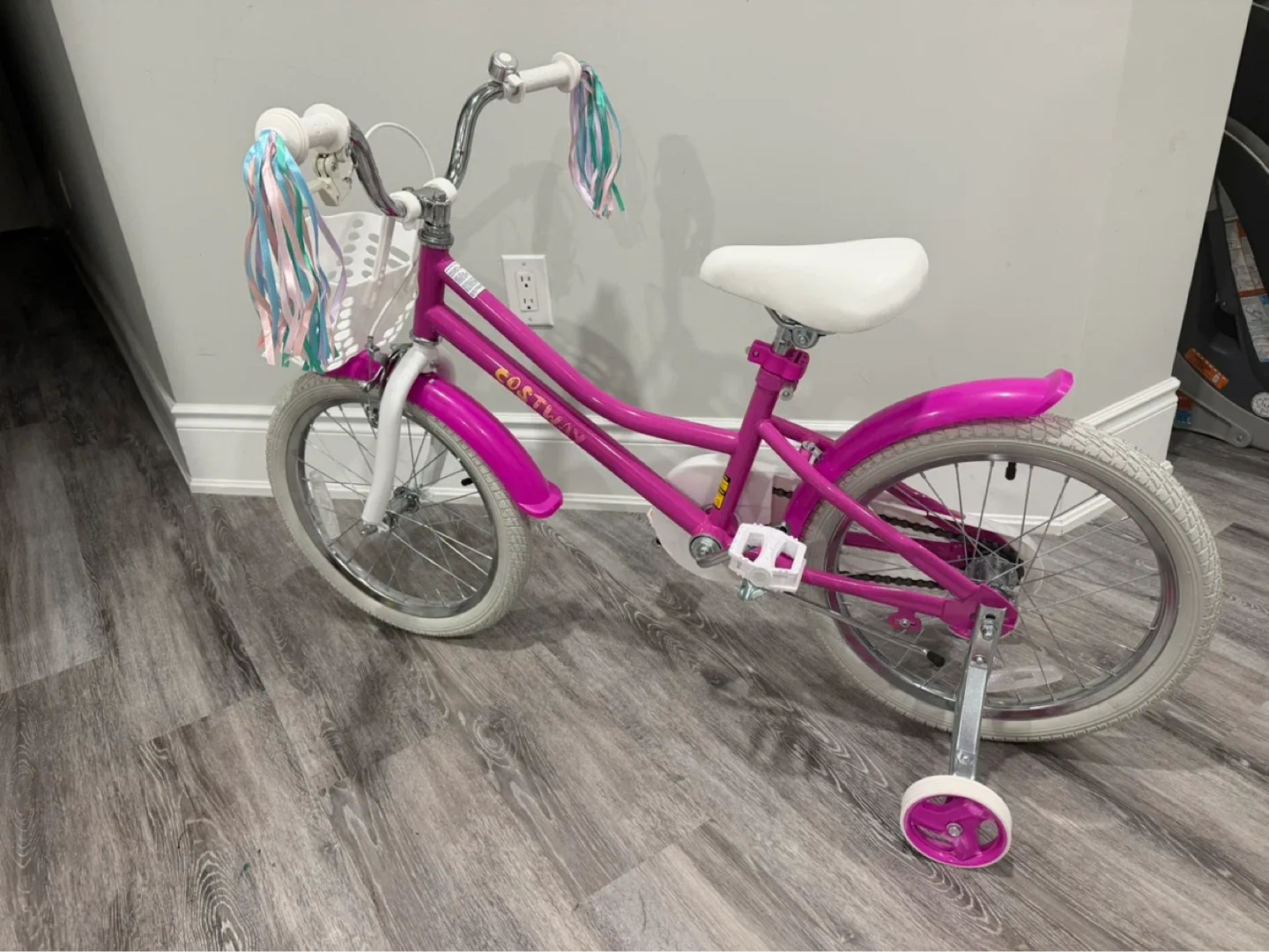 Kids Pink Coastway Bicycle with Training Wheels - photo 3