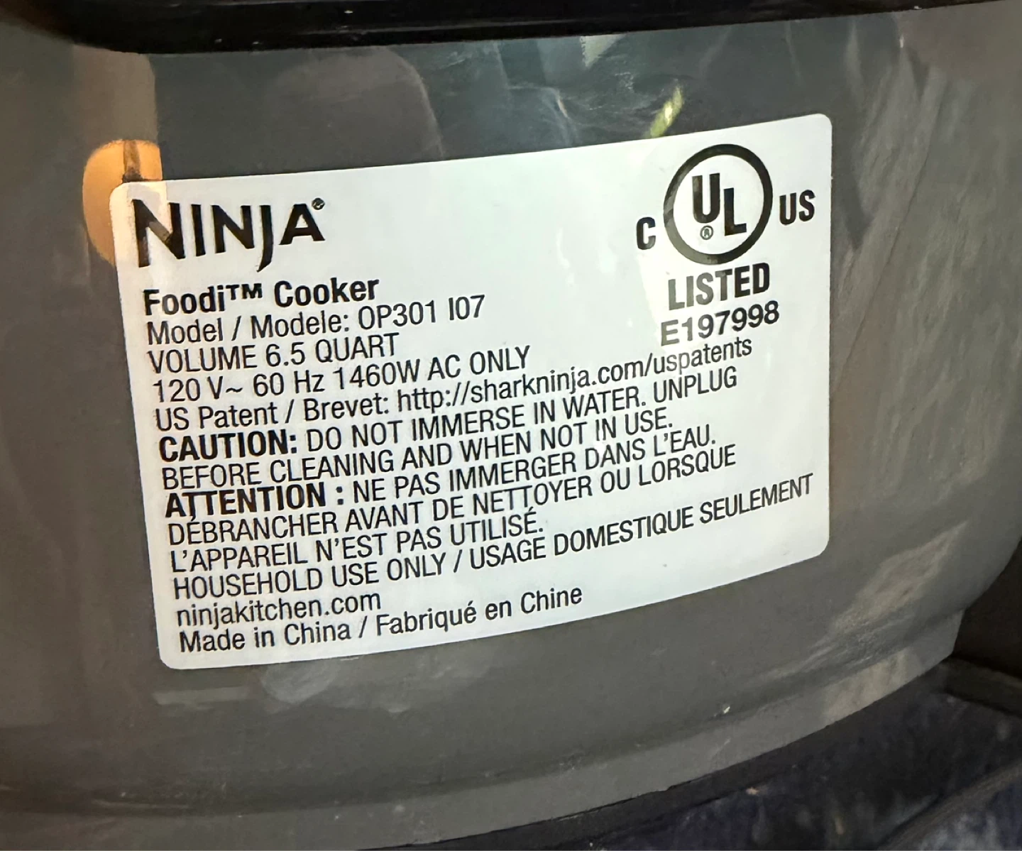 Ninja Foodi Cooker OP301 107 6.5 Quart - photo 2