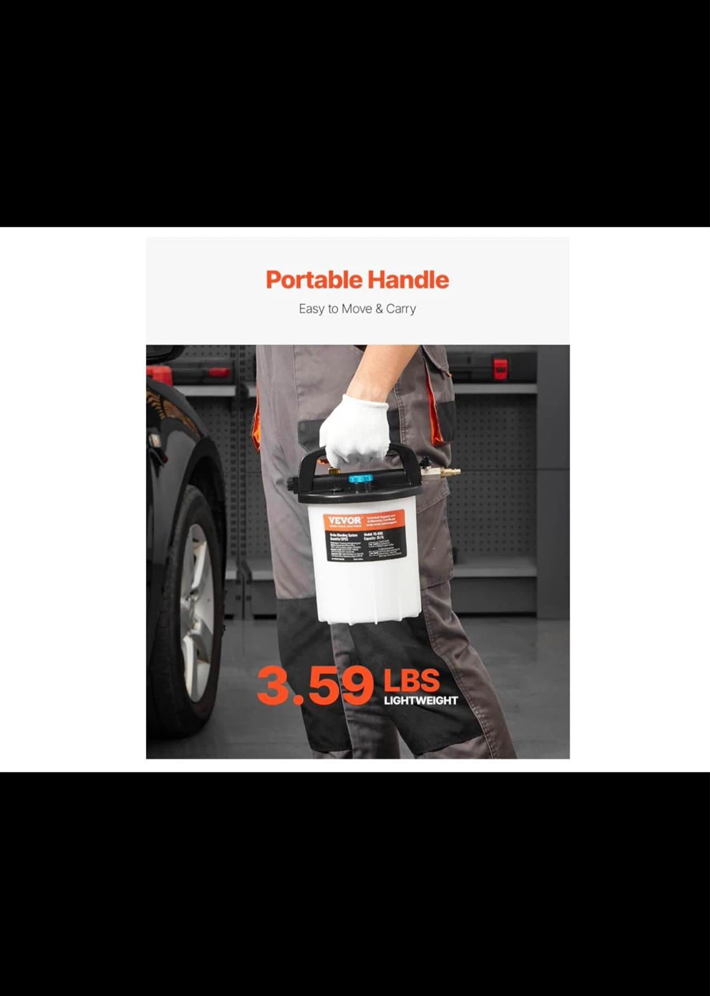 VEVOR 3L Brake Fluid Extractor with 1L Refilling Bottle - photo 5