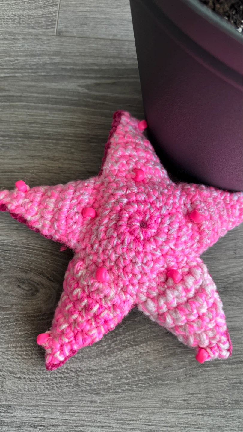 Handmade Crochet Starfish Emotional Support Fidget Toy