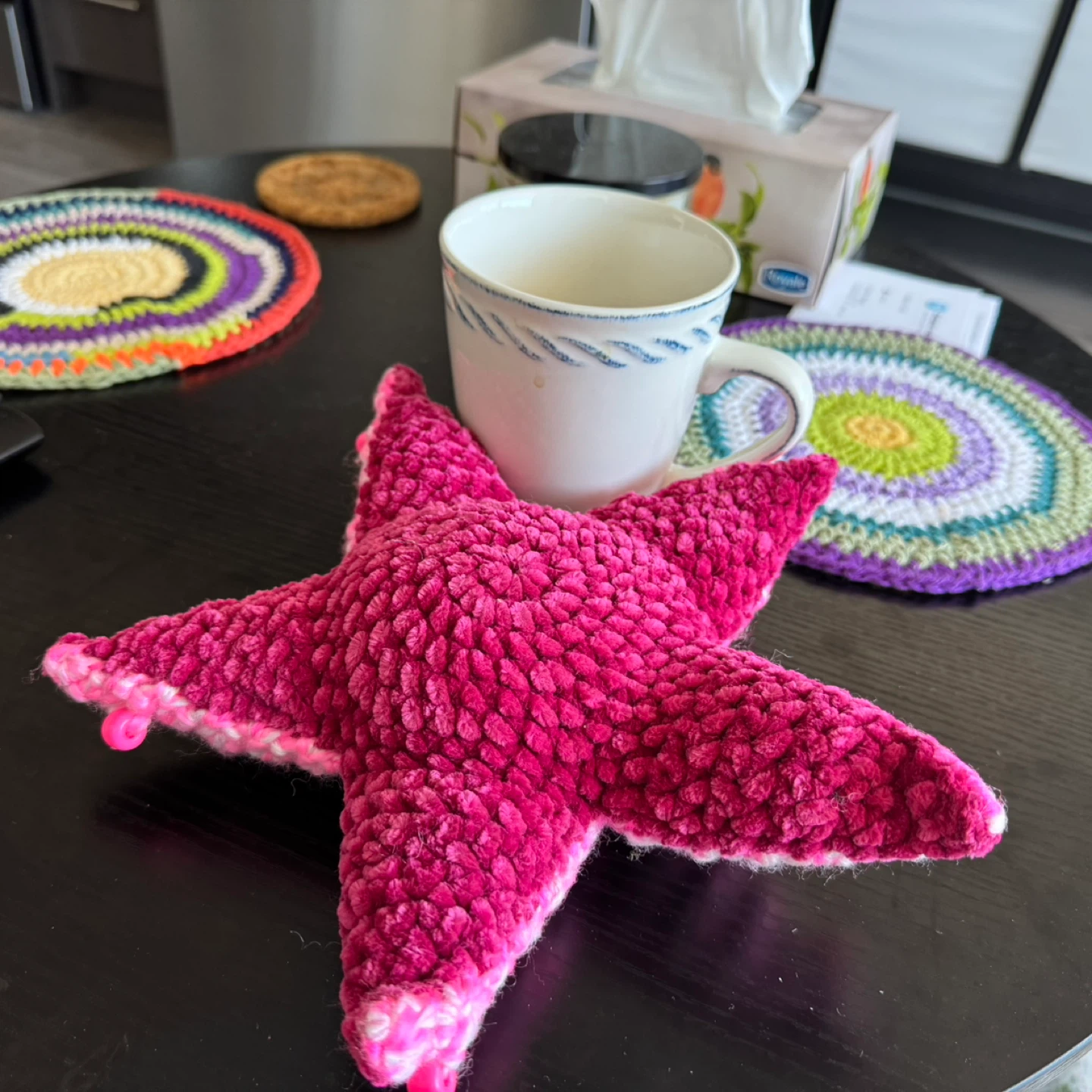 Handmade Crochet Starfish Emotional Support Fidget Toy - photo 5