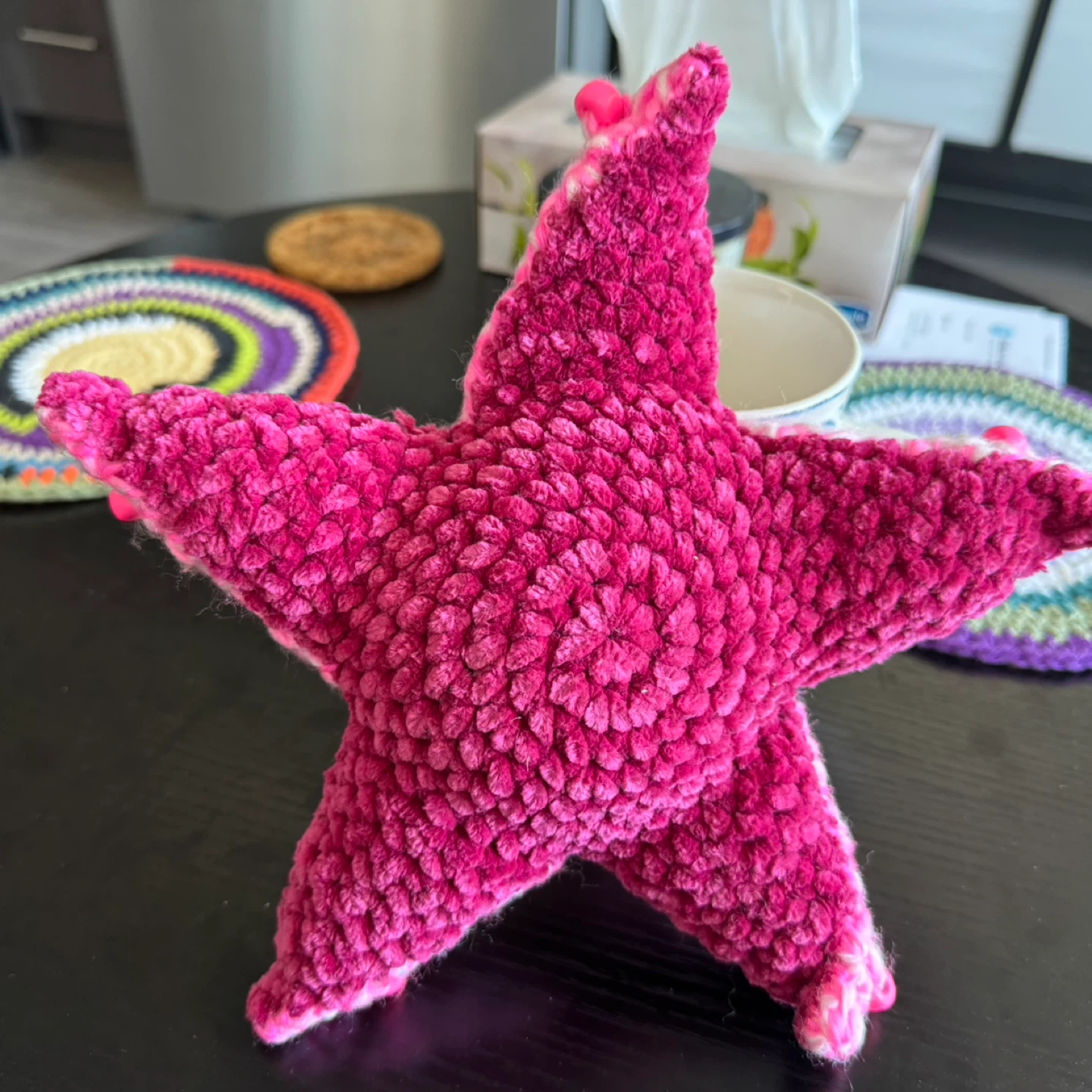 Handmade Crochet Starfish Emotional Support Fidget Toy - photo 2