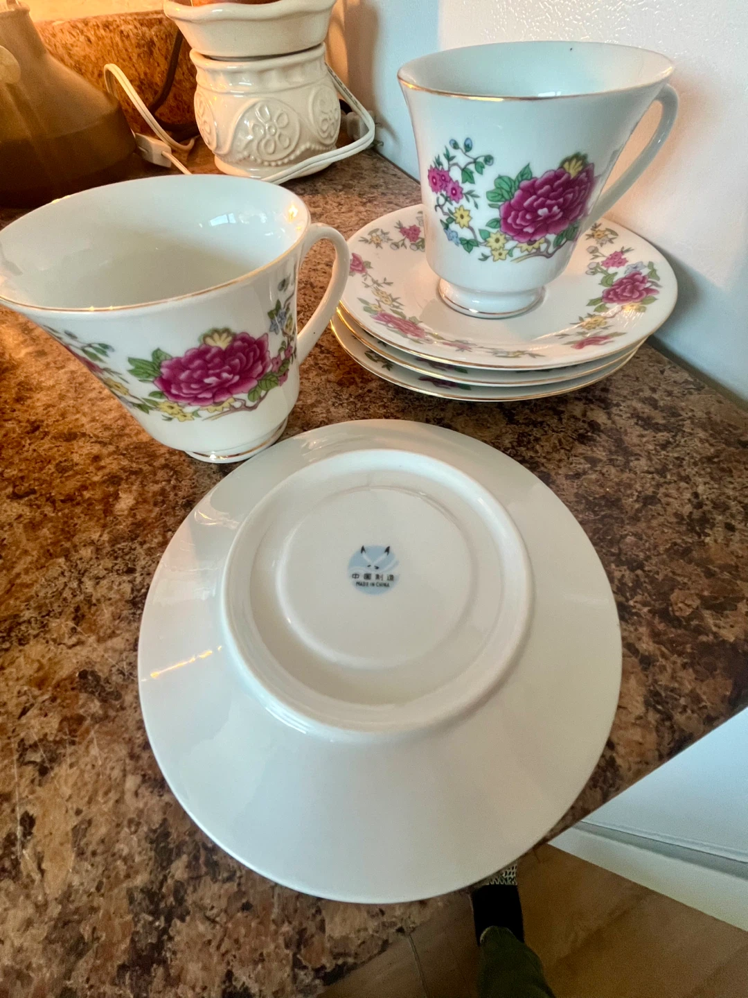 Set of 2 Teacups and Saucers - photo 4