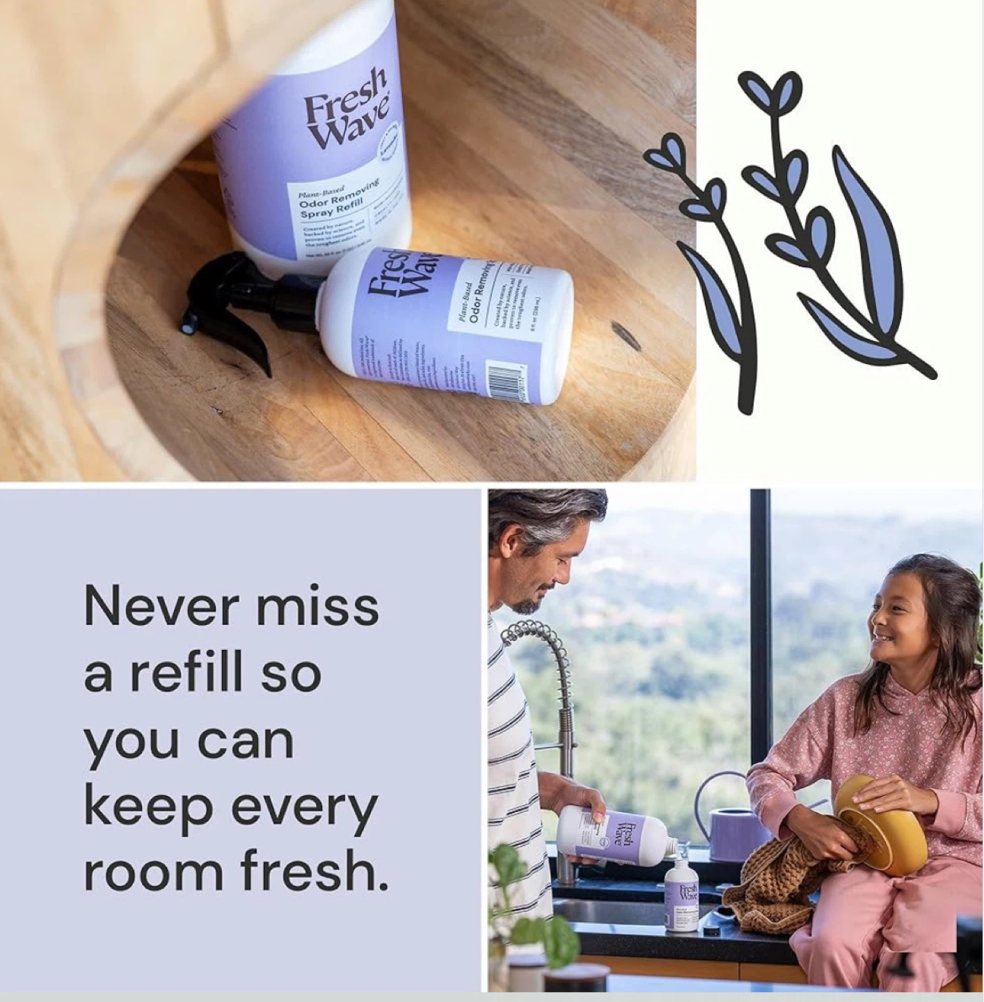 Fresh Wave Odor Removing Spray Refill Lavender 236mL Bundle - photo 4