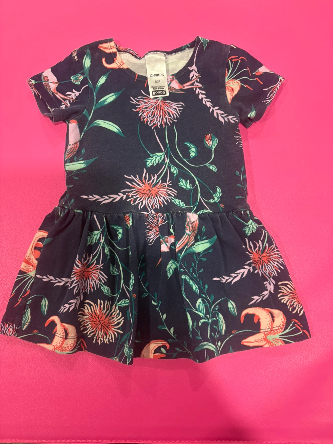 Bonds Baby Girls Dress Size 1 (12-18MTHS)