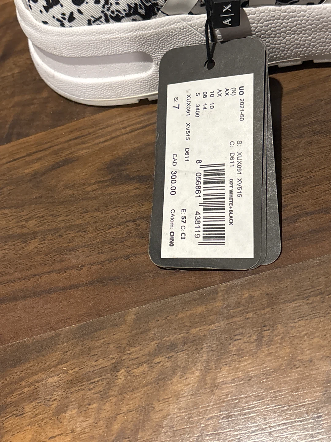 Armani Exchange Women's Sneakers - White/Black