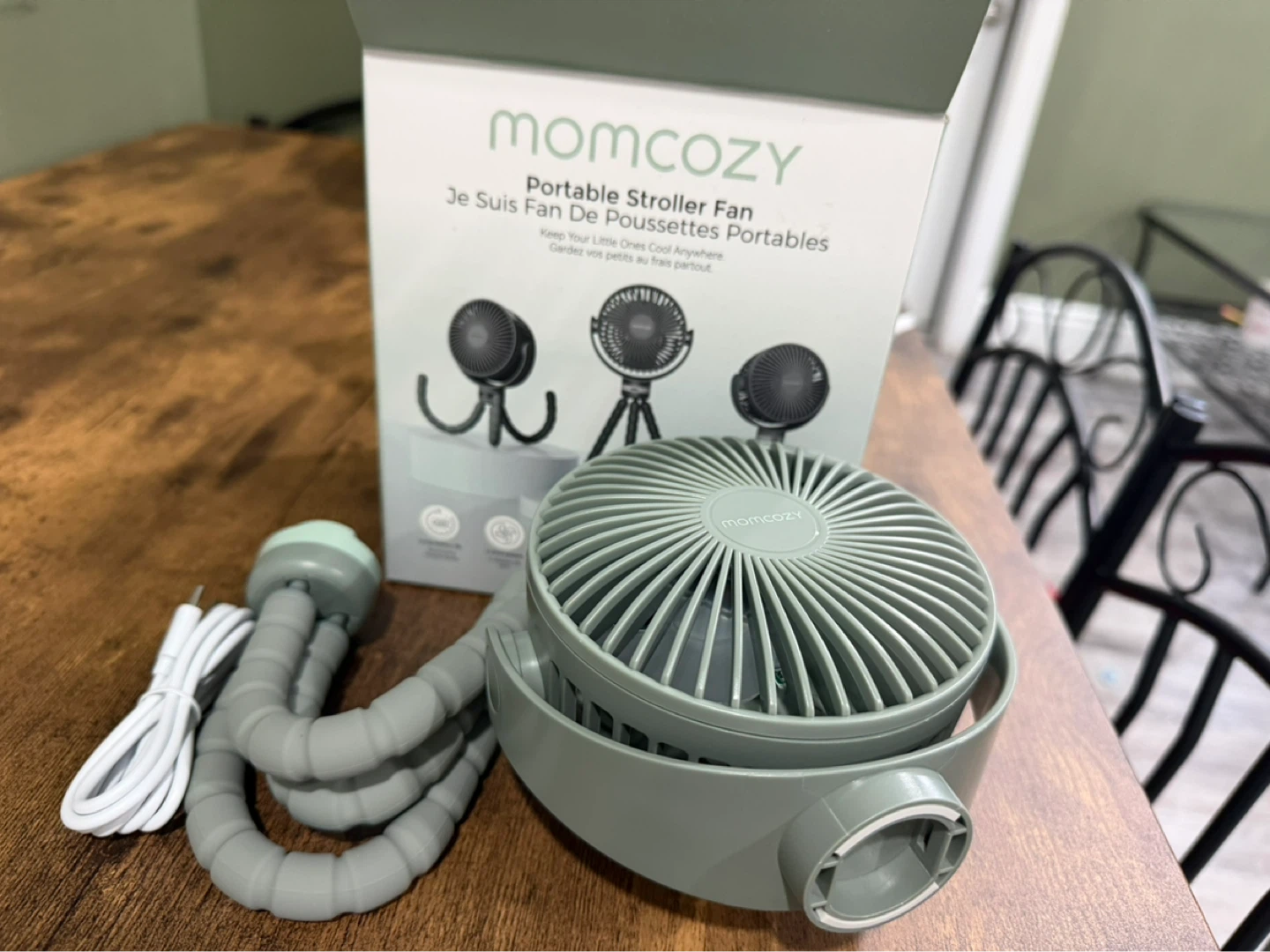 Momcozy Portable Stroller Fan with Flexible Tripod