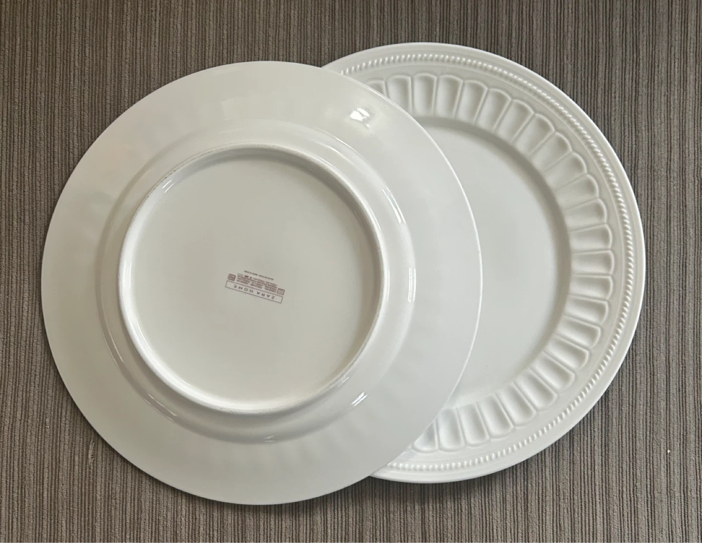 Set of 2 Zara Home White Dinner Plates - photo 2