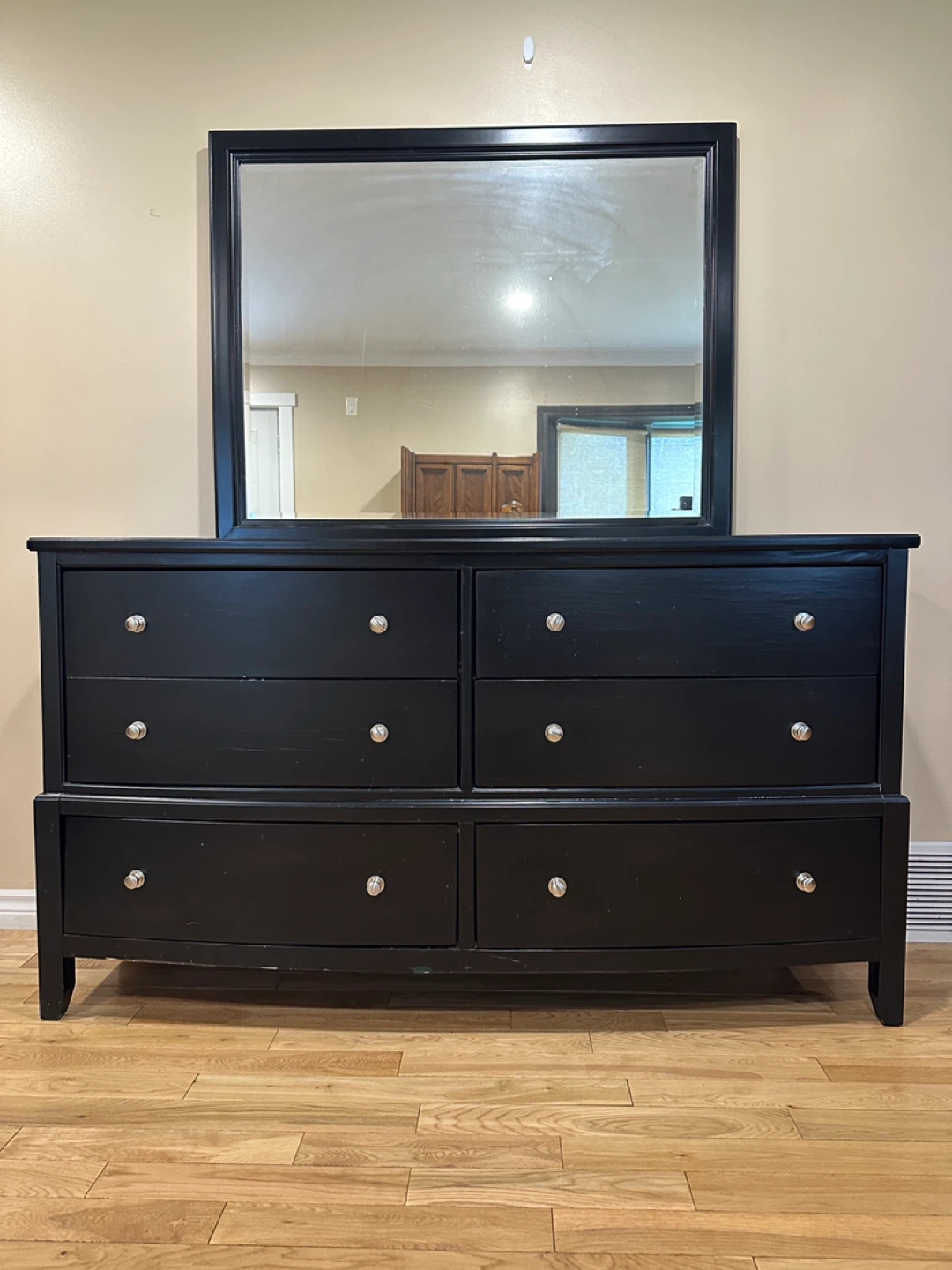 Raymour & Flanigan Long Dresser with Mirror (CAN DELIVER)