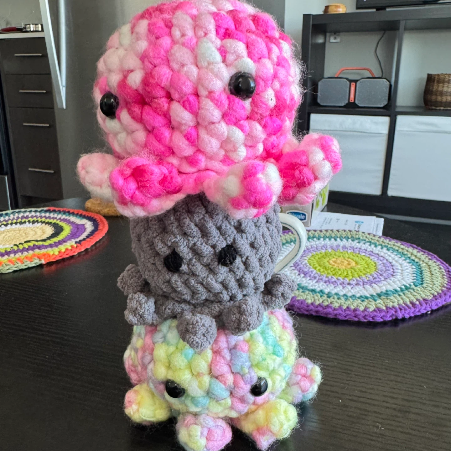 Handmade Crochet Octopus Plushie Toy - photo 2