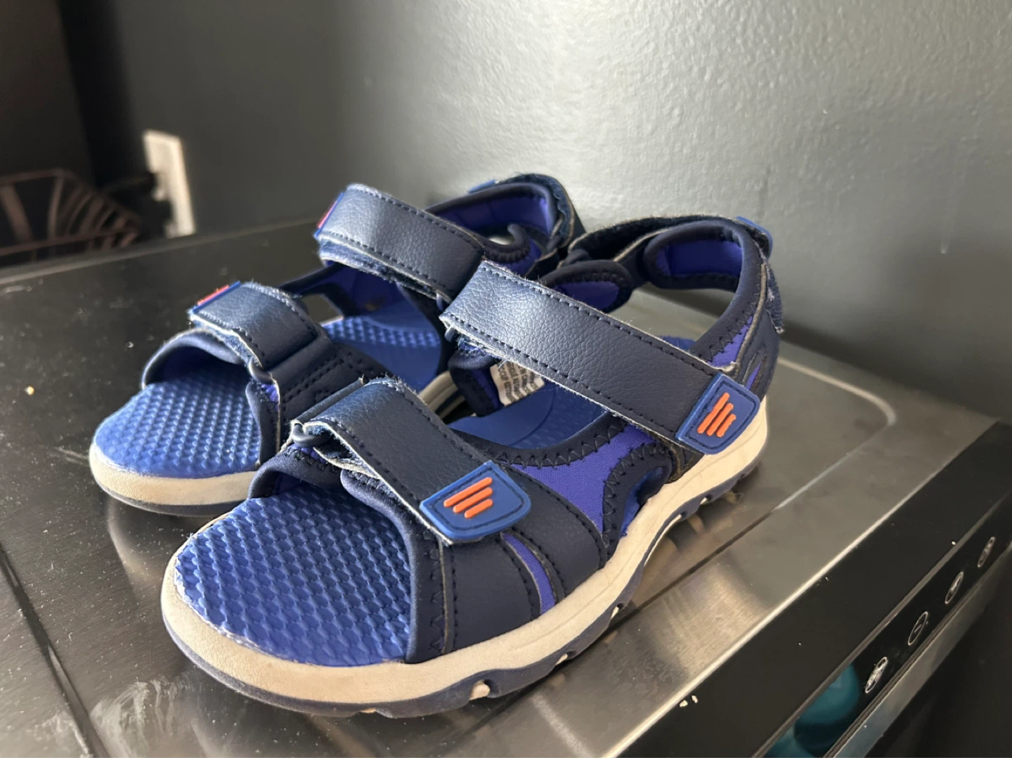 George Kids Blue & Purple Sandals Size 13