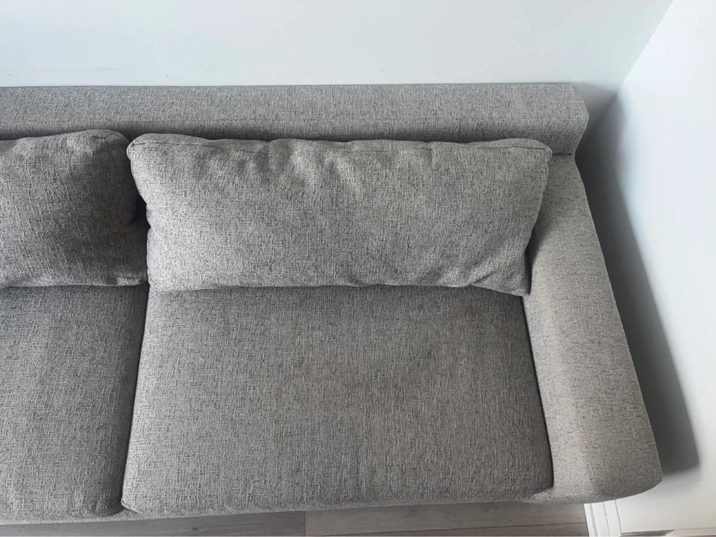 West Elm Eddy Sofa – 3 seater, light grey - photo 4