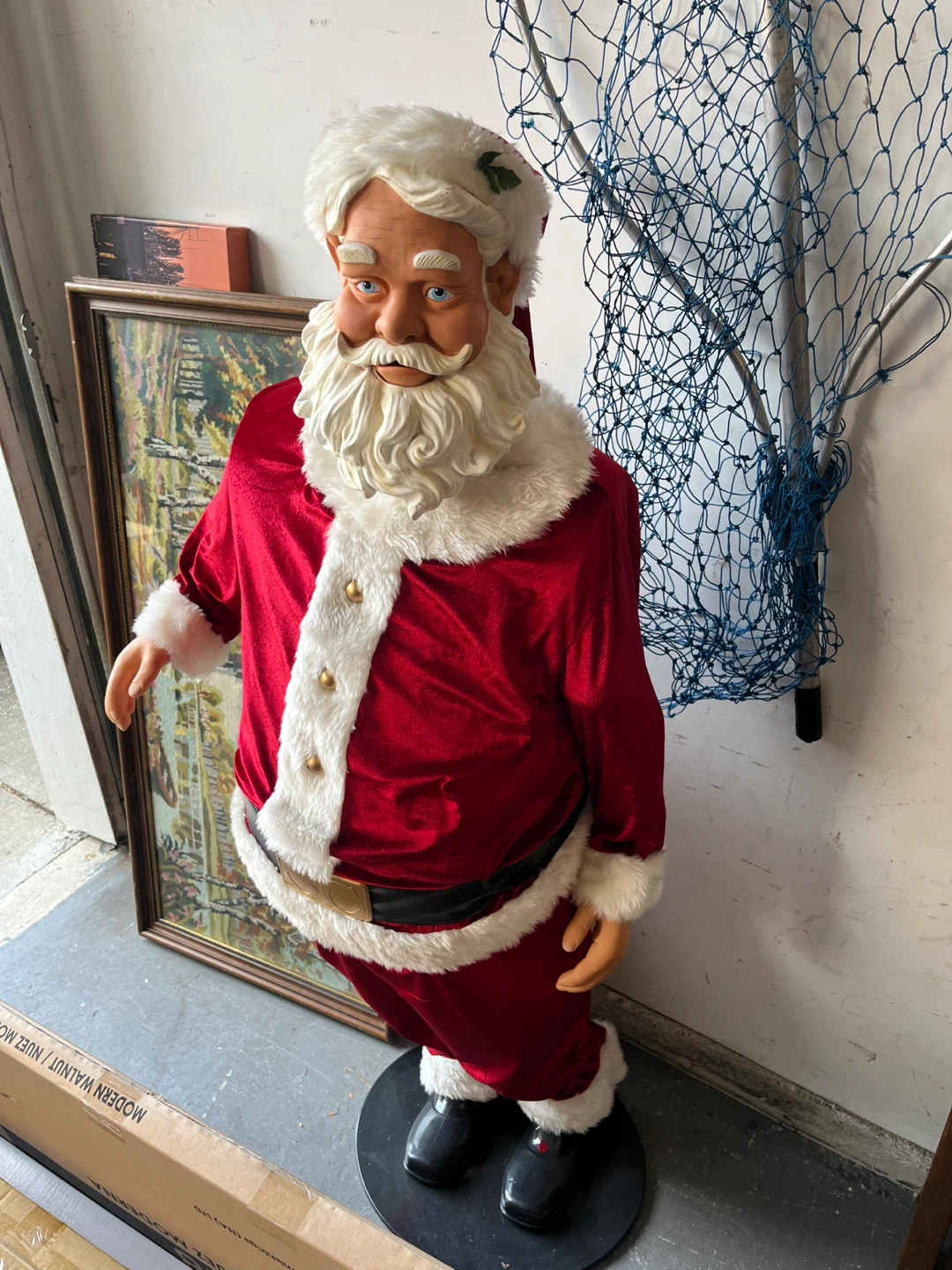 Life sized Animated Santa Claus Christmas Decor