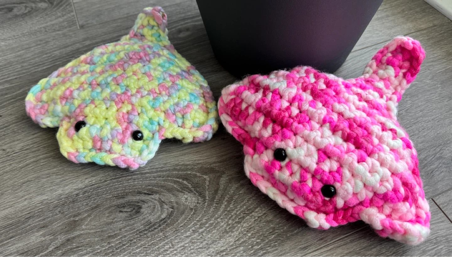 Crocheted Stingray Plushie Toy