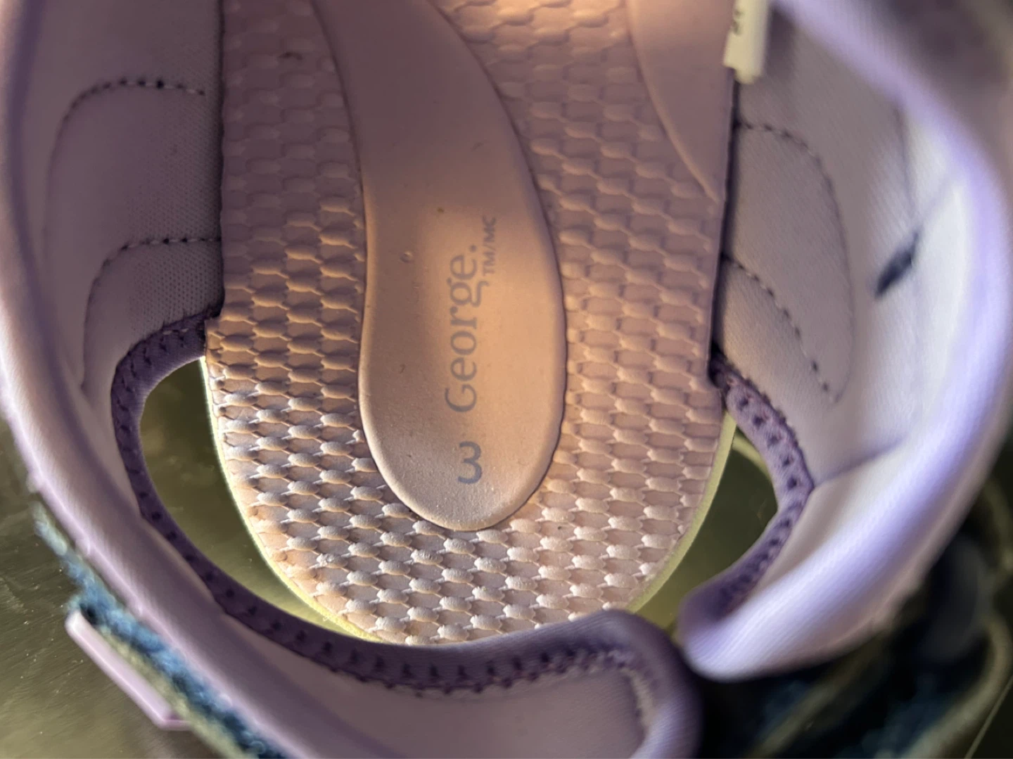 George Kids Sandals Size 3 Purple and Navy - photo 2