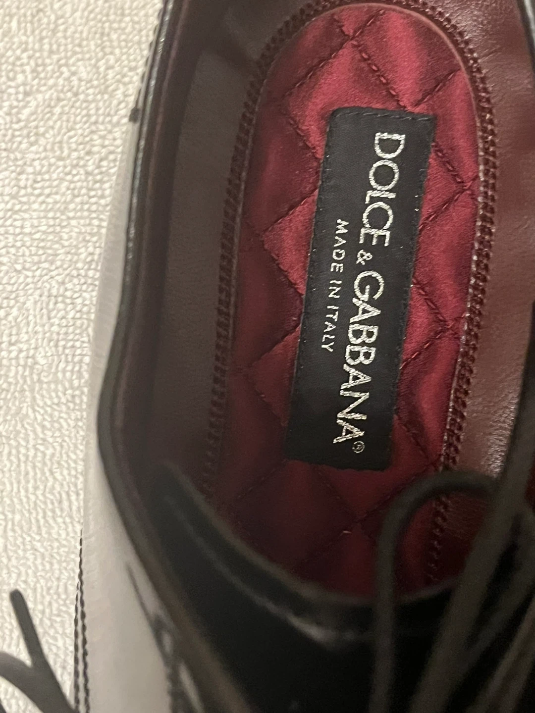 Dolce & Gabbana Black Patent Leather Dress Shoes - Size 9.5 - photo 2