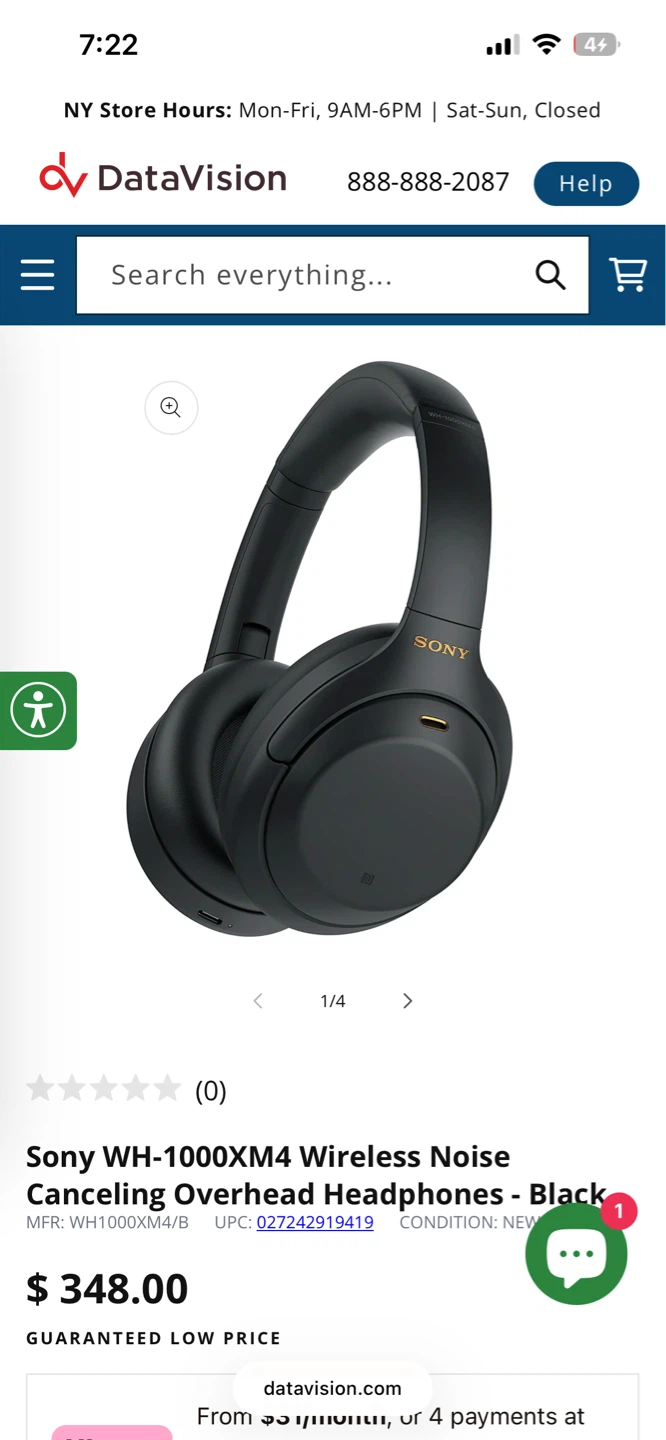 Sony WH-1000XM4 Wireless Noise Cancelling Headphones - photo 5