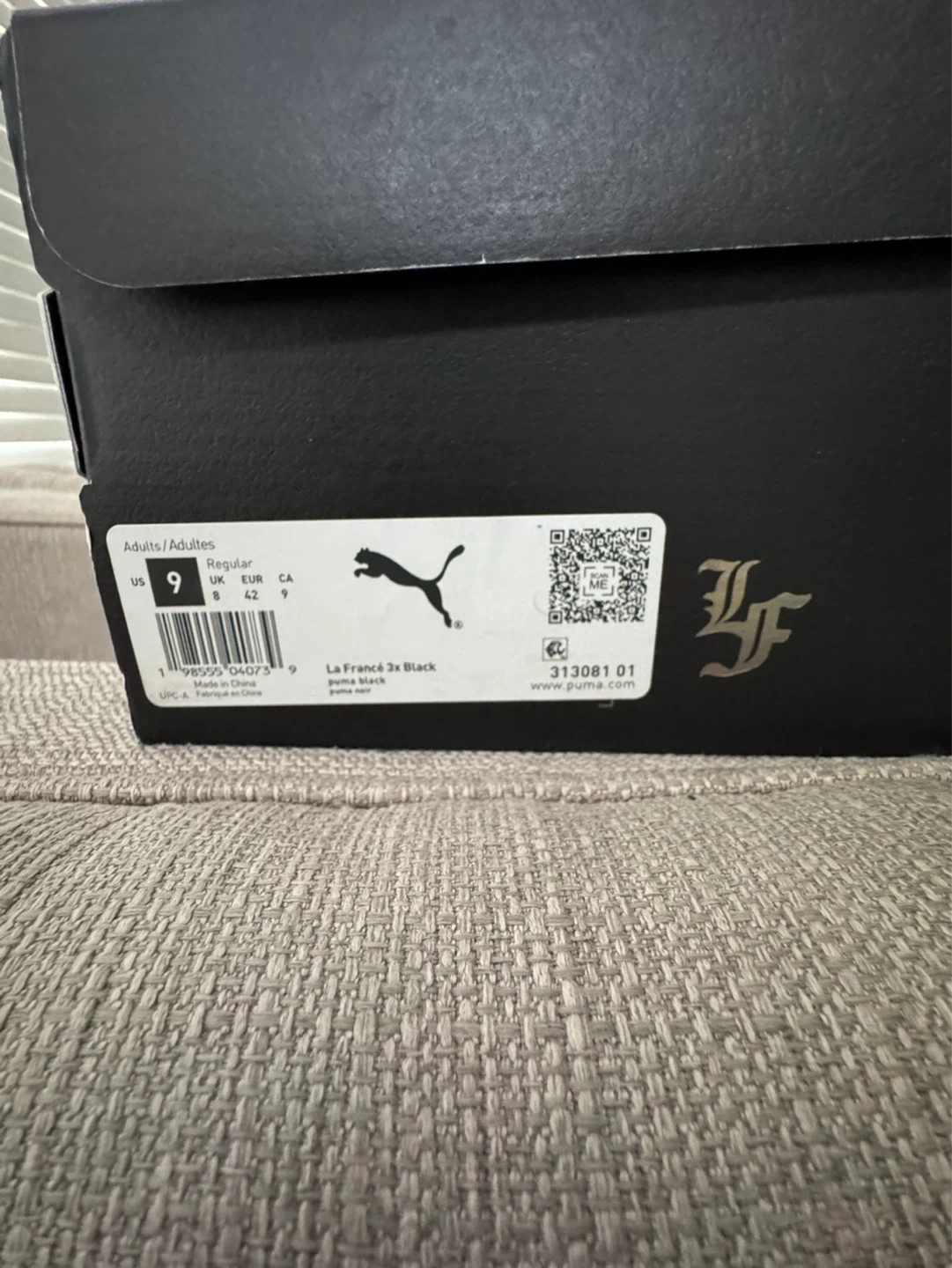 Puma la France total black shoes Price negotiable - photo 5