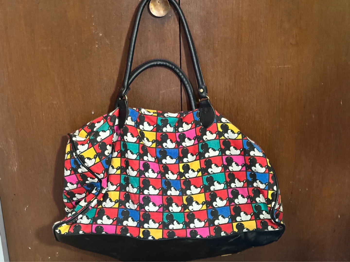 Vintage Mickey & Co Larg Tote Bag Mickey Mouse Disney