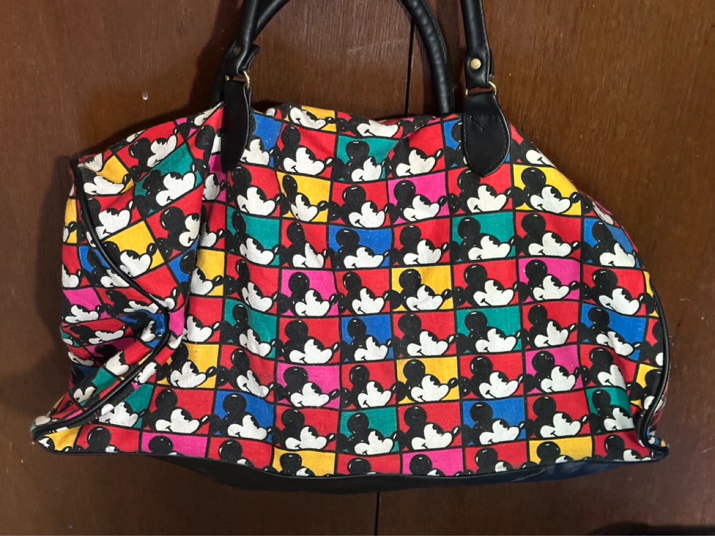 Vintage Mickey & Co Larg Tote Bag Mickey Mouse Disney - photo 2