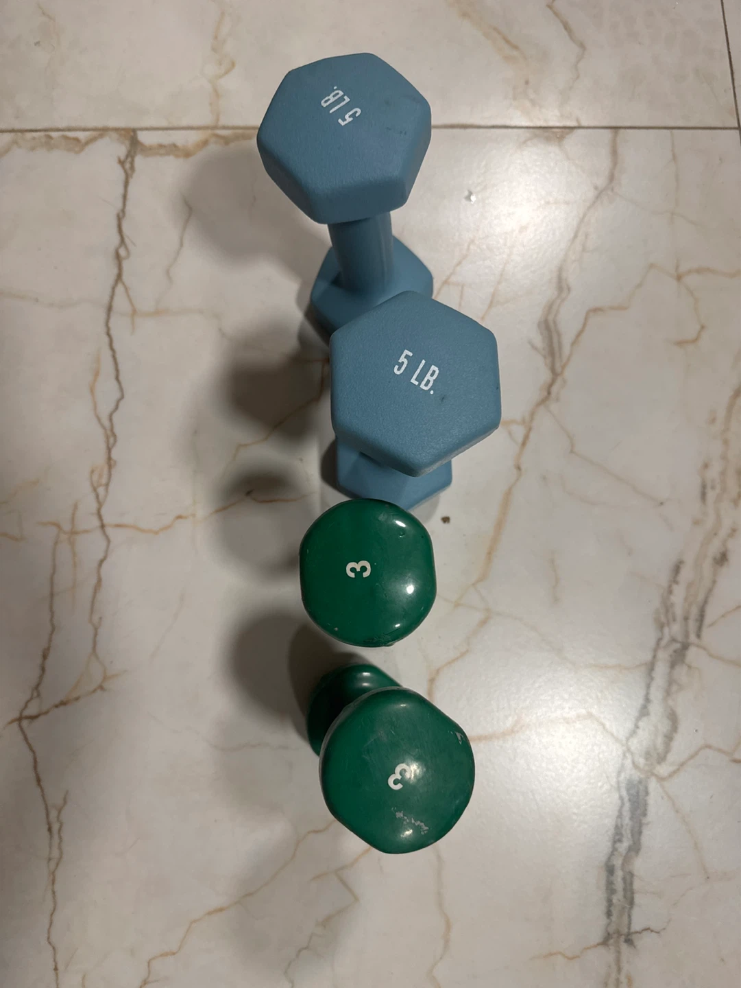 Tone It Up 5 lb Dumbbells (2) and 3 lb Dumbbells (2) - photo 4