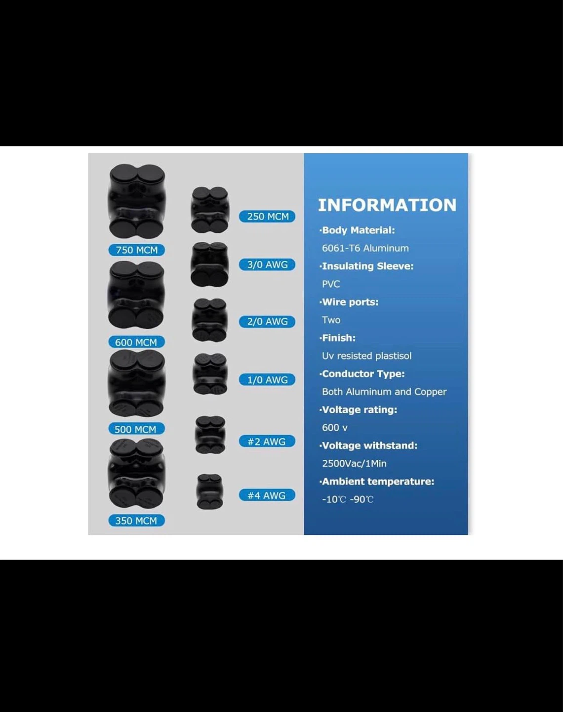 2 Port Insulated Multi Tap Connector - photo 3