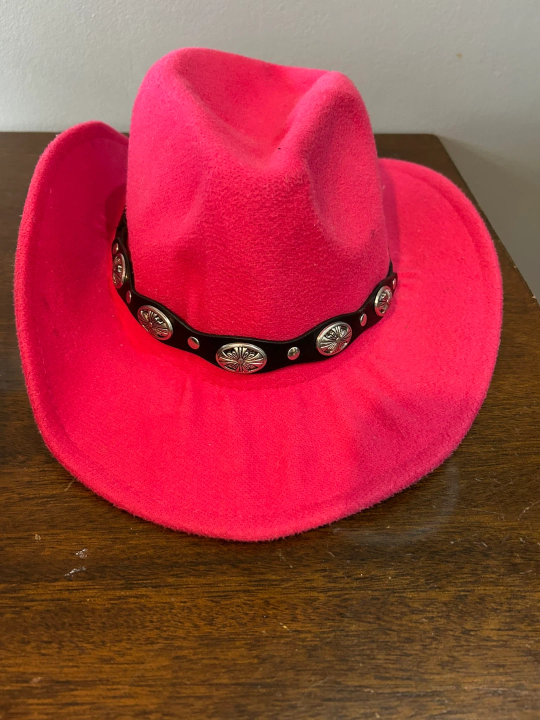 Hot Pink Cowboy Hat with Studded Band