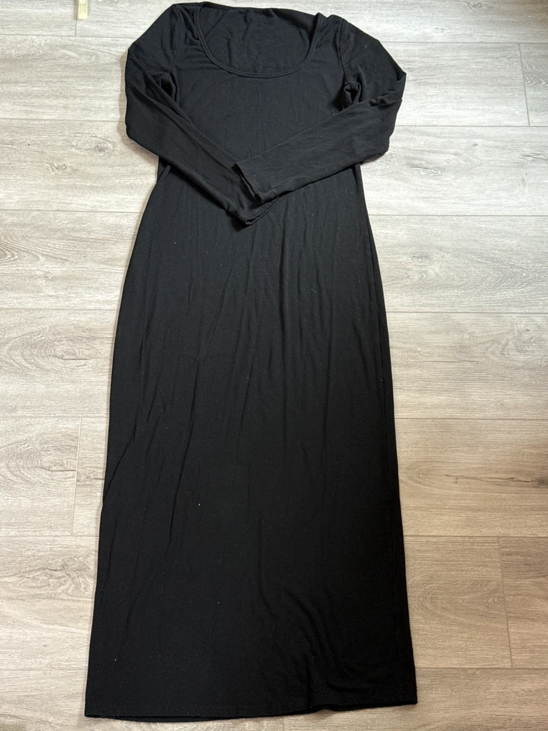 Black Long Sleeve Maxi Dress