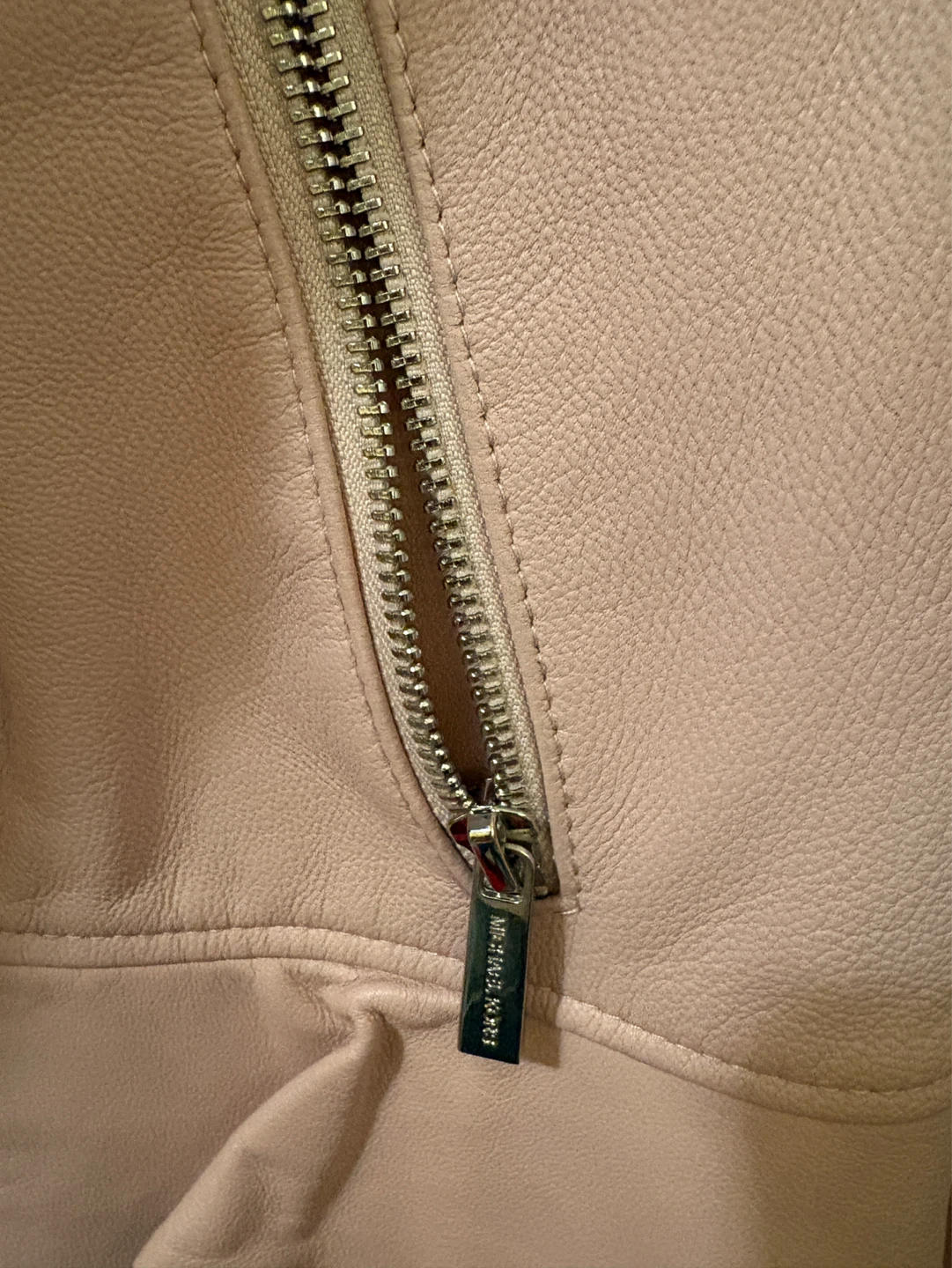 MICHAEL Michael Kors Pink Leather Moto Jacket - photo 4