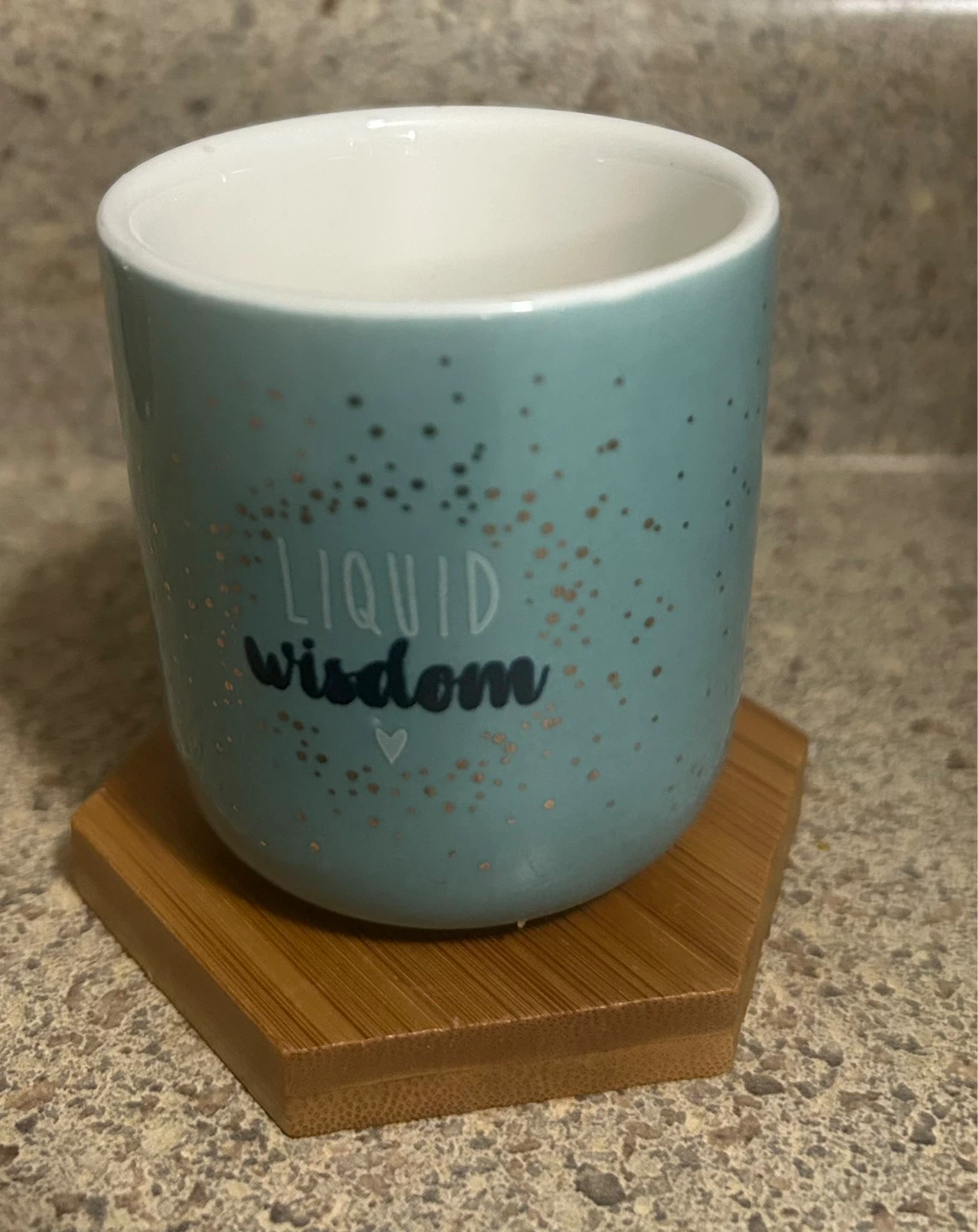 Set of 6 Ceramic Mugs with Bamboo Coasters - photo 2