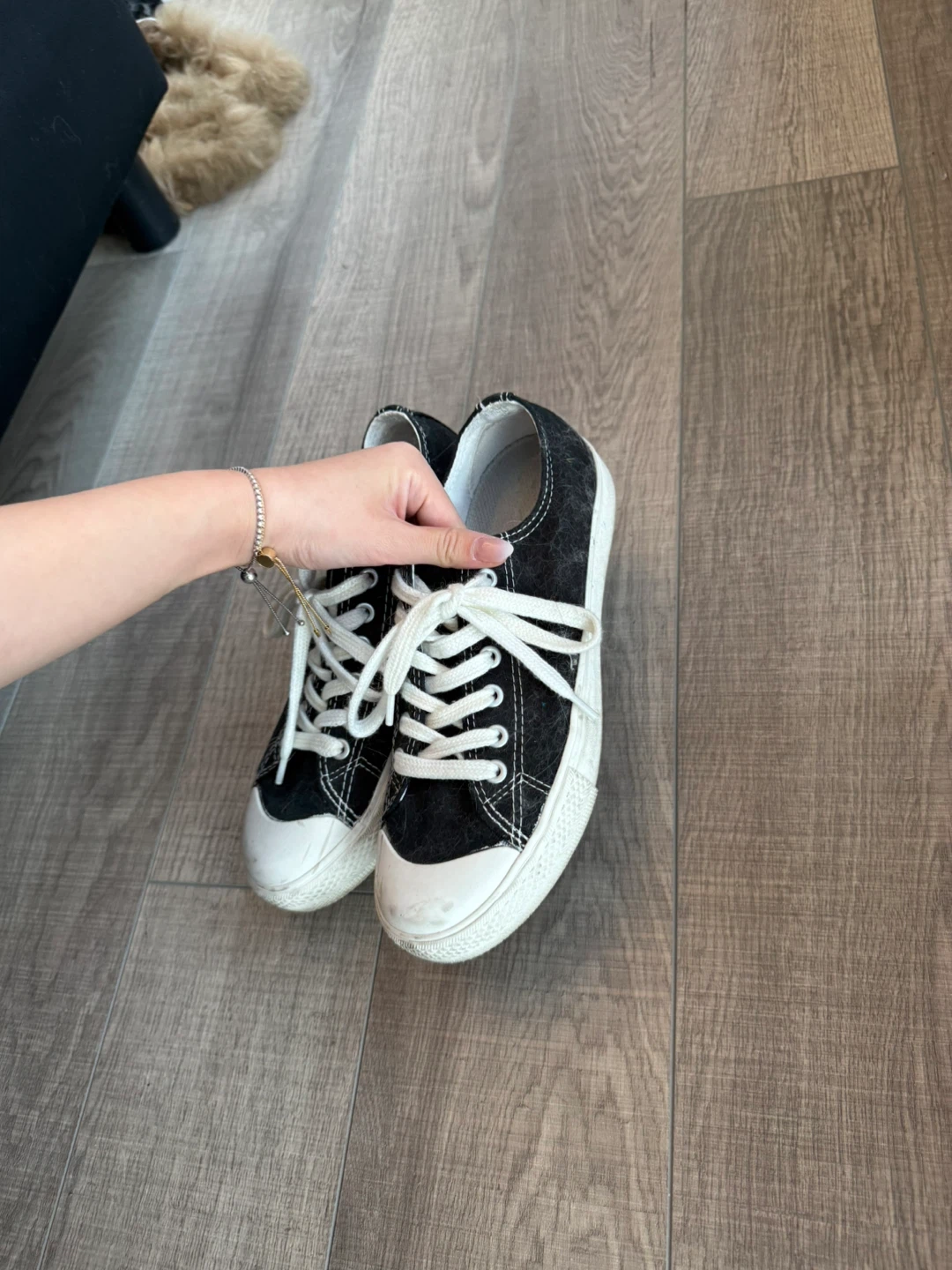Muji Black Canvas Sneakers - photo 3