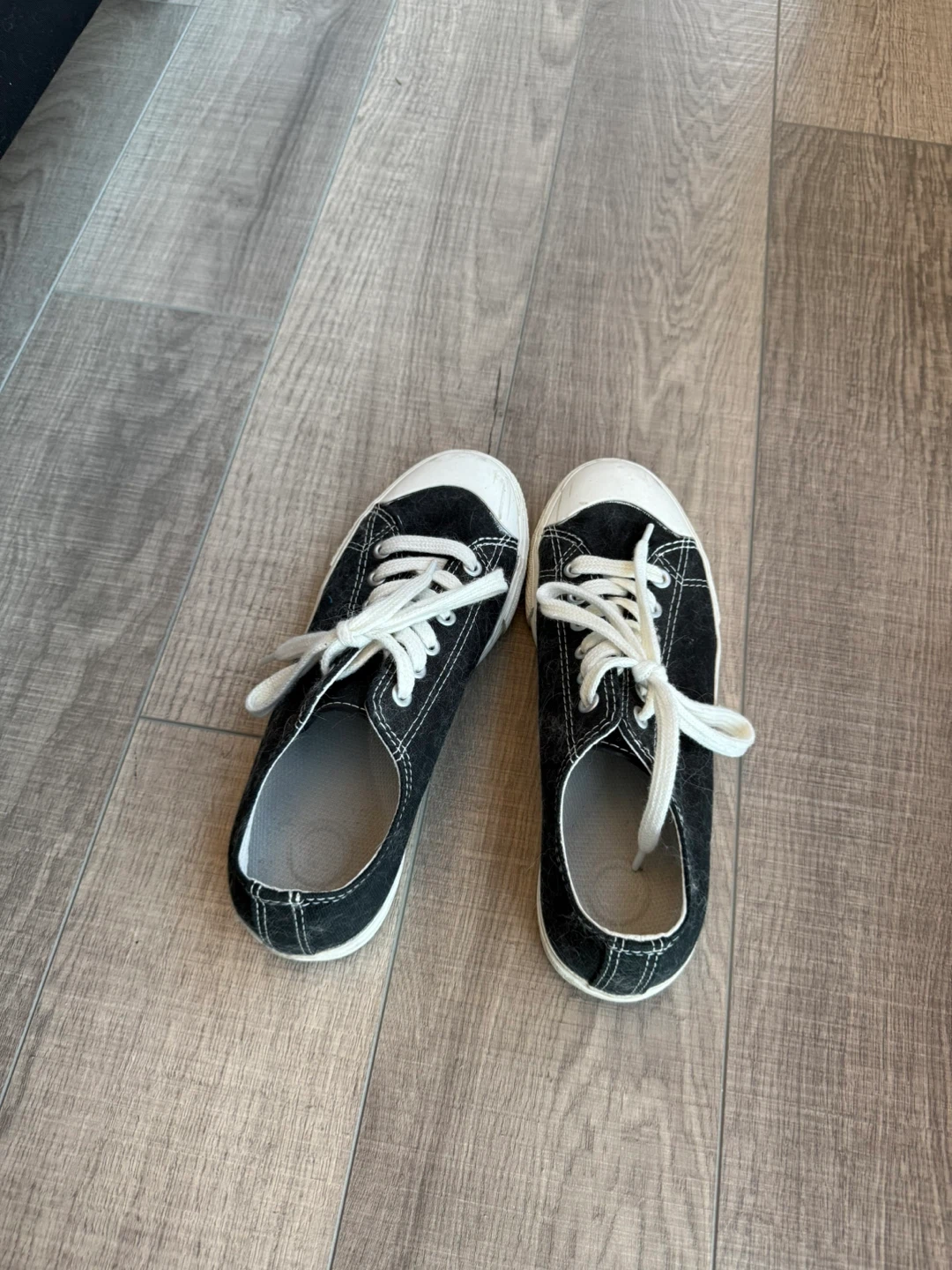 Muji Black Canvas Sneakers - photo 5