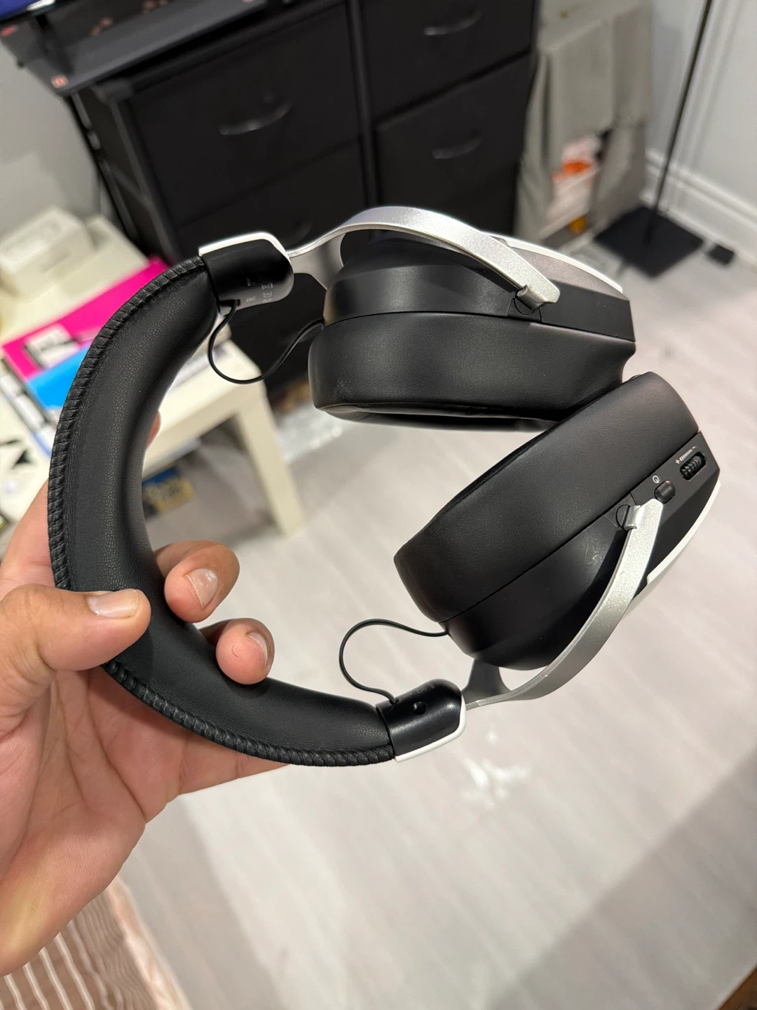 Black and White Wireless Headphones