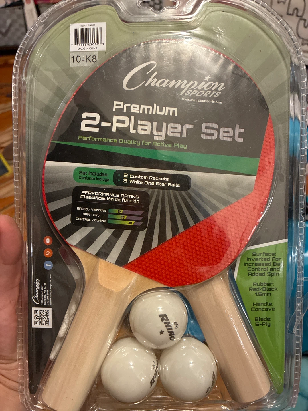 Champion Sports 2-Player Table Tennis Set