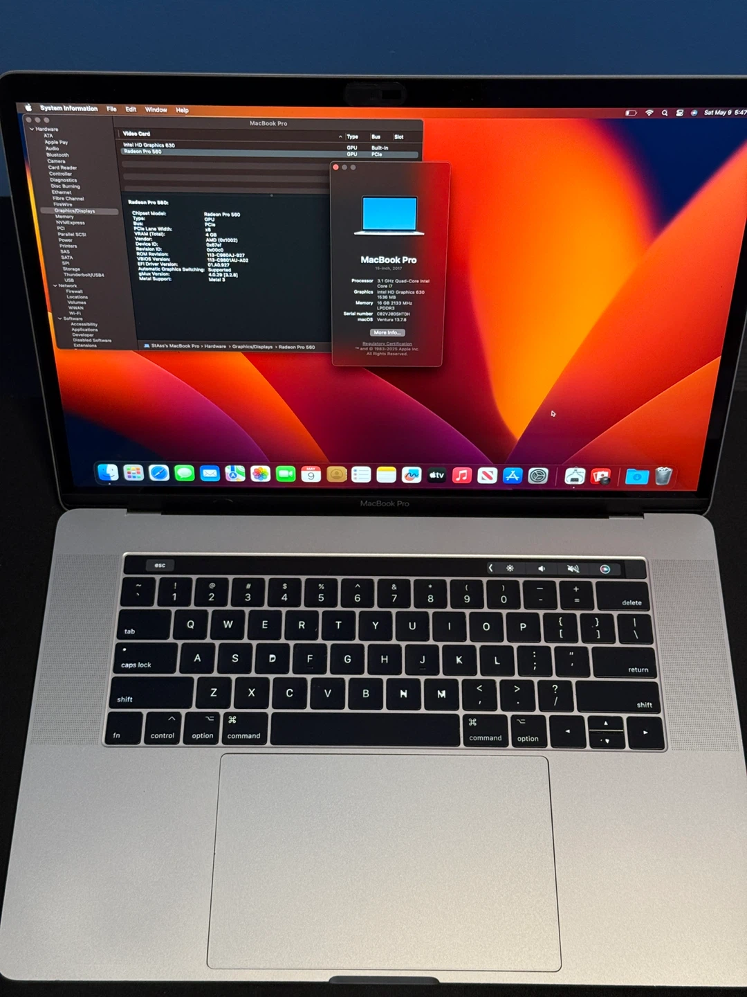 MacBook Pro 15-inch 2017 Touch Bar i7 1TB SSD NEW BATTERY - photo 2
