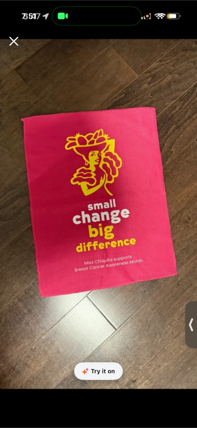 Chiquita "Small Change Big Difference" cloth