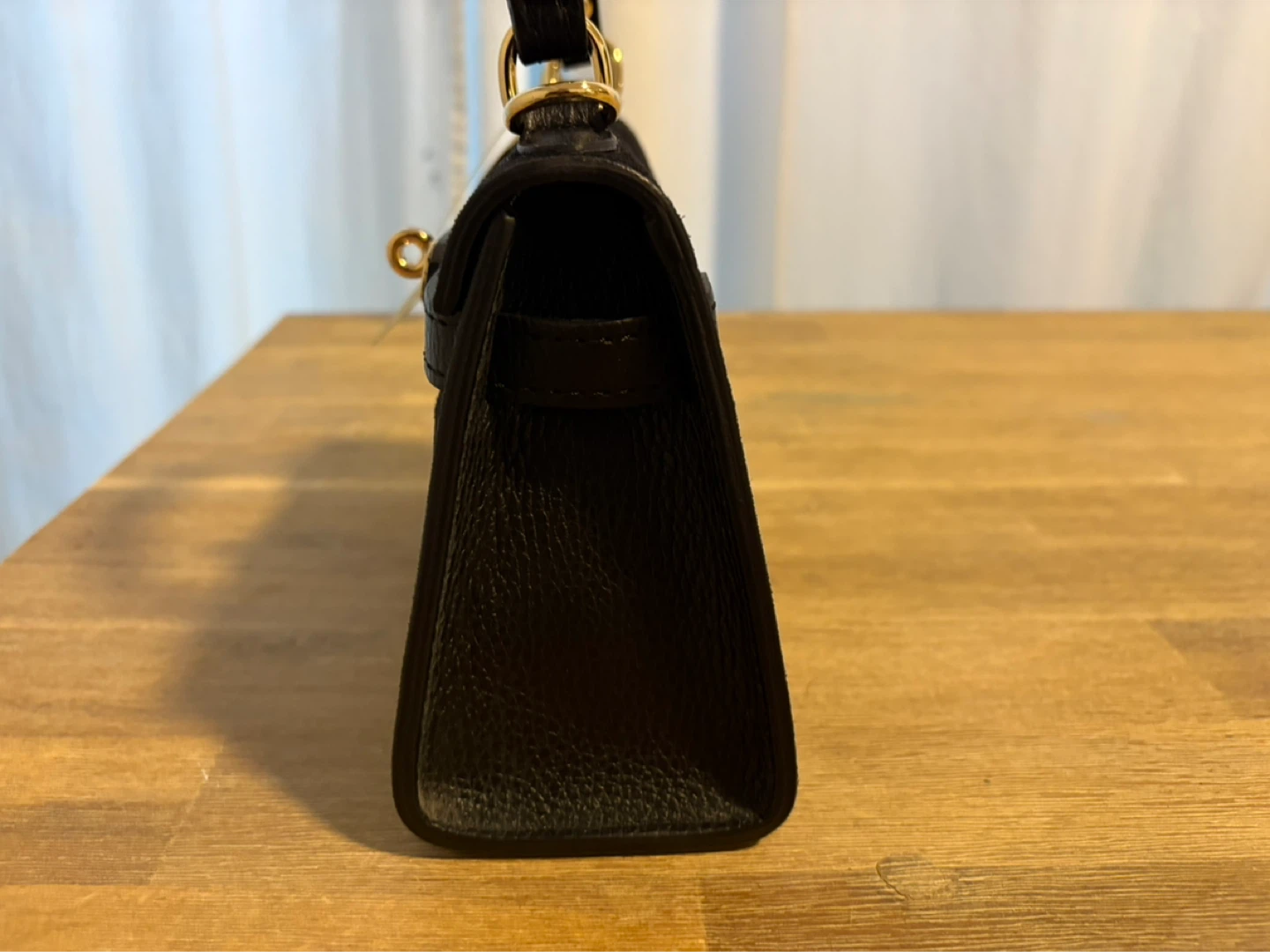 Borse in Pelle Black Suede and Leather Top Handle Handbag - photo 3