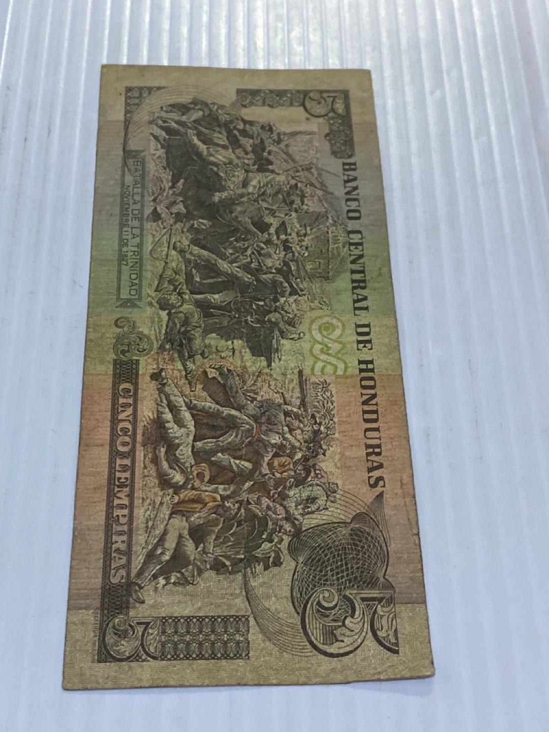Republic of Honduras 5 Lempiras Banknote - photo 2