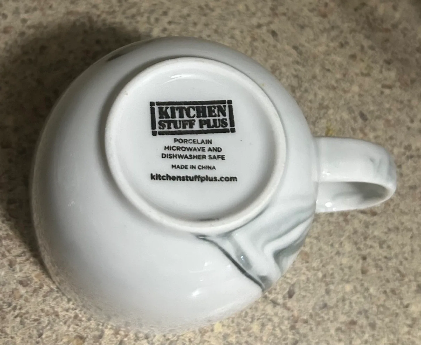 Entertaining Stuff Marble Porcelain Cup & Saucer Set (2 Pieces) - photo 4