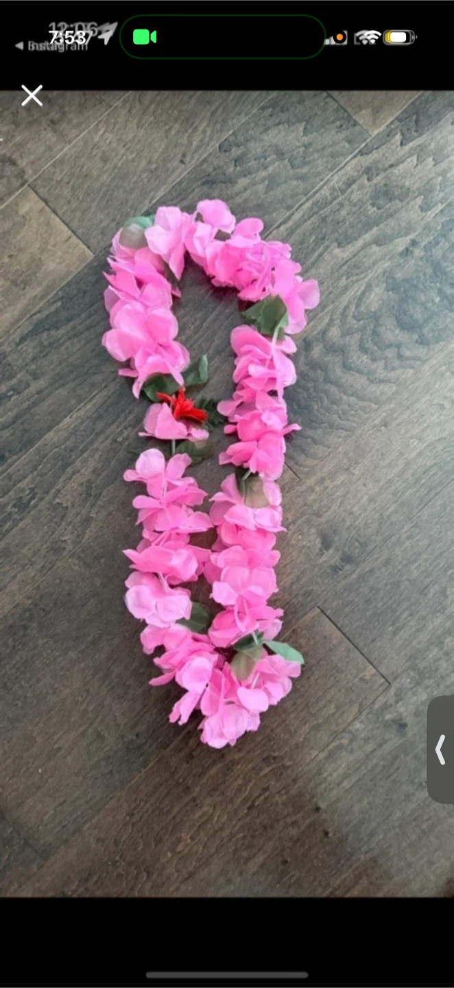Pink Flower Lei