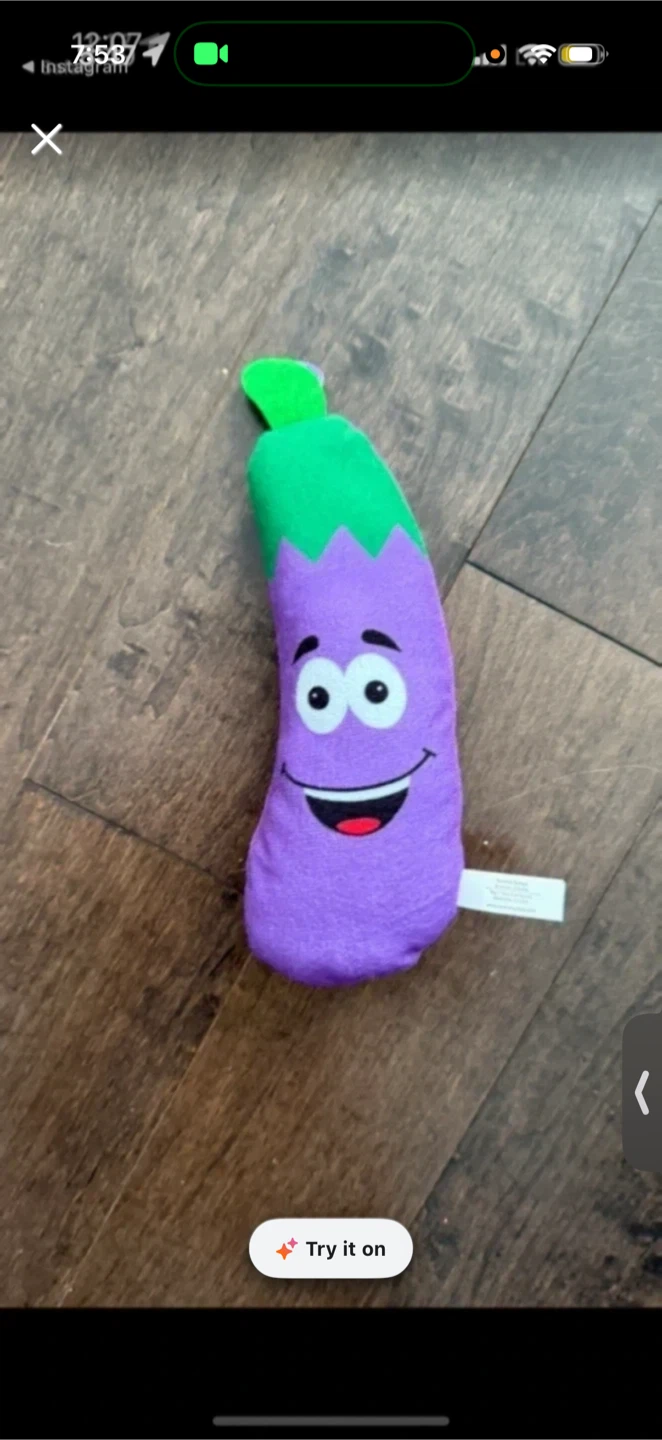 Plush Eggplant Toy